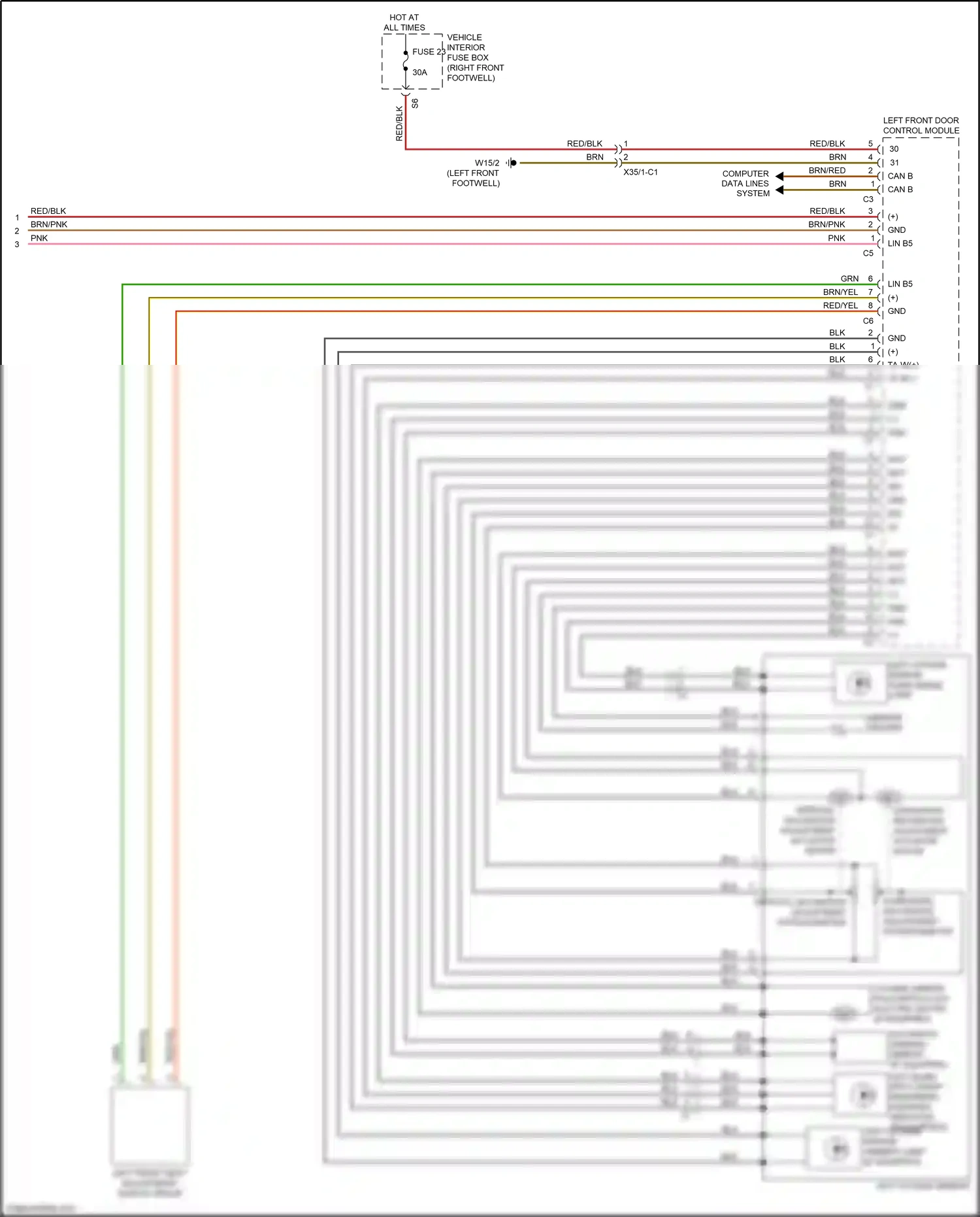 Wiring diagram computer data lines system for Mercedes-Benz CLA-class C117/X117 facelift (2016-2019) (69 of 91)