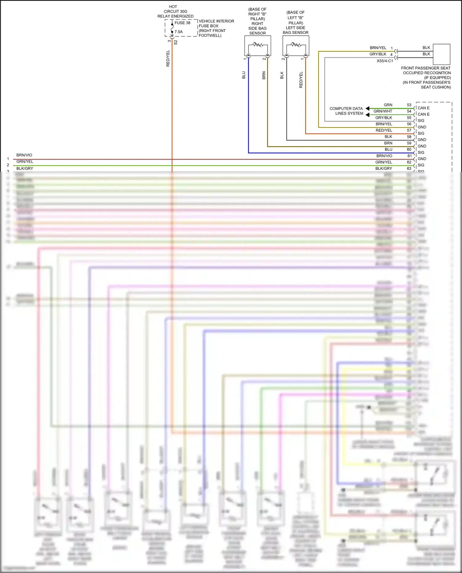 Wiring diagram computer data lines system for Mercedes-Benz CLA-class C117/X117 facelift (2016-2019) (87 of 91)