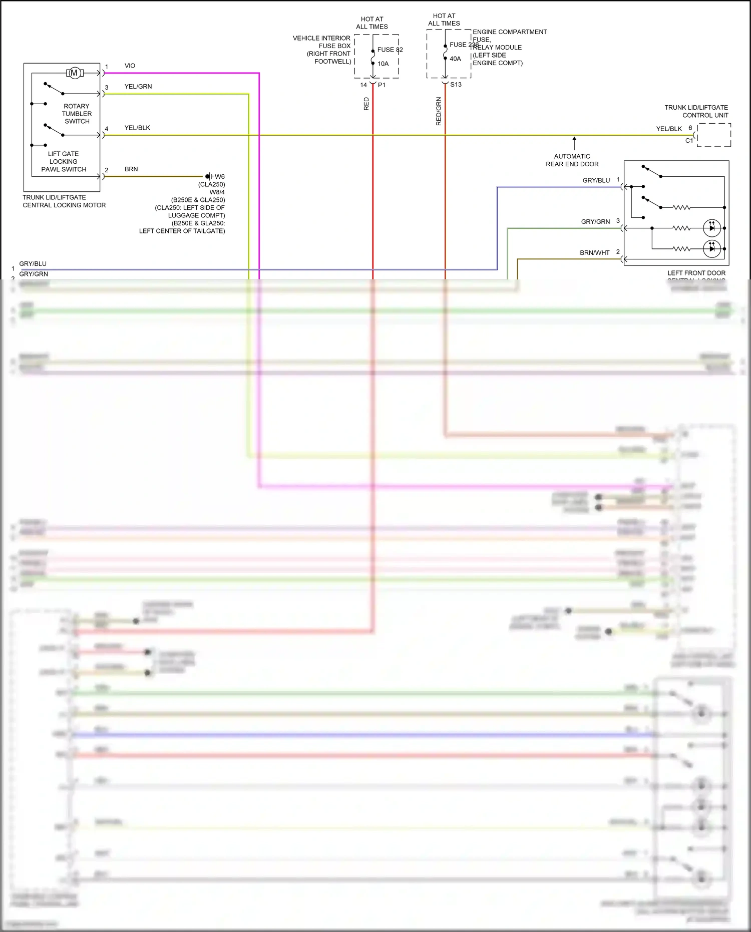 Wiring diagram computer data lines system for Mercedes-Benz CLA-class C117/X117 facelift (2016-2019) (32 of 91)