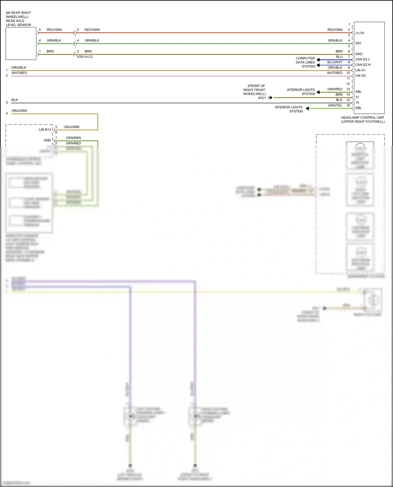 Wiring diagram computer data lines system for Mercedes-Benz CLA-class C117/X117 facelift (2016-2019) (64 of 91)