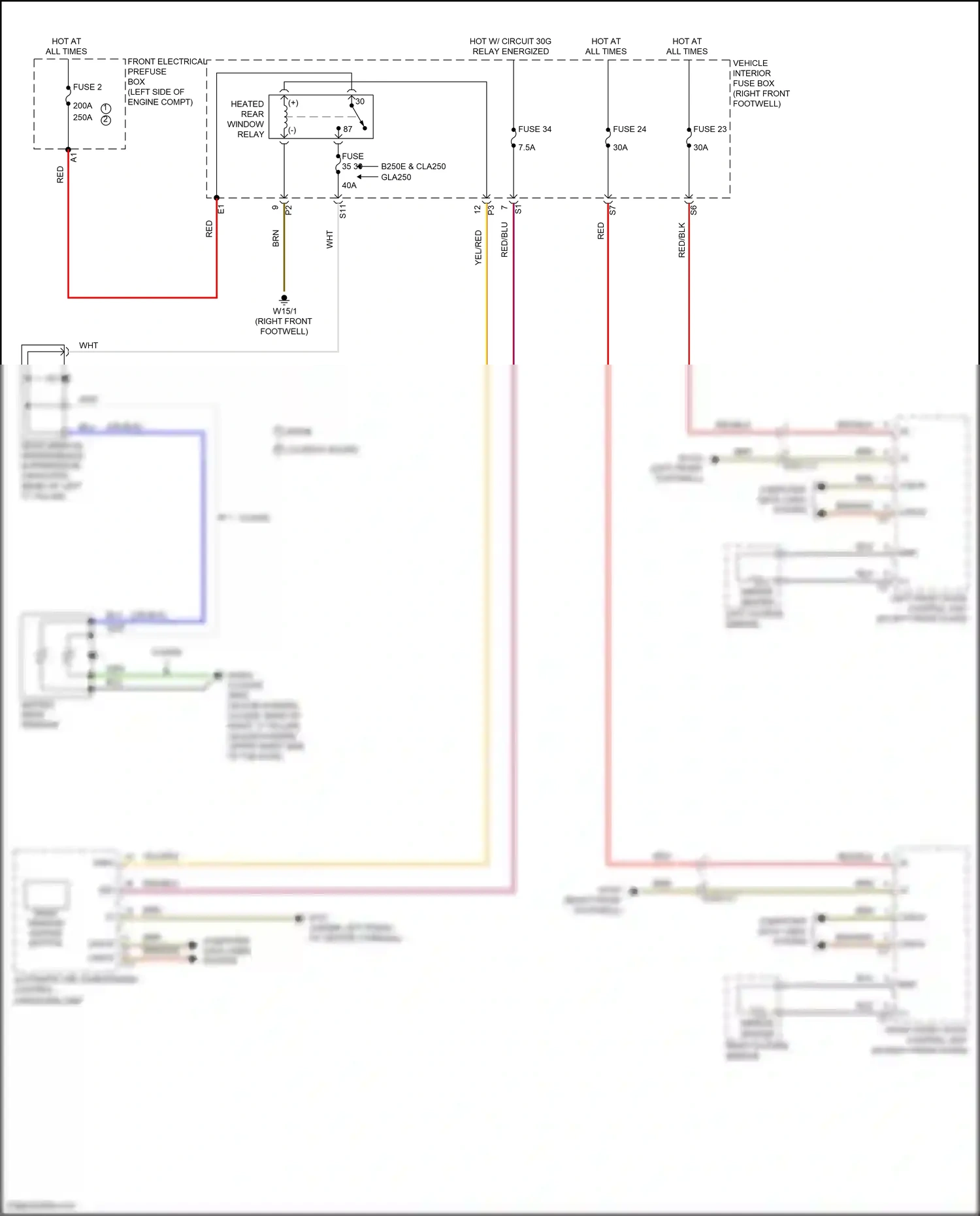 Wiring diagram computer data lines system for Mercedes-Benz CLA-class C117/X117 facelift (2016-2019) (6 of 91)