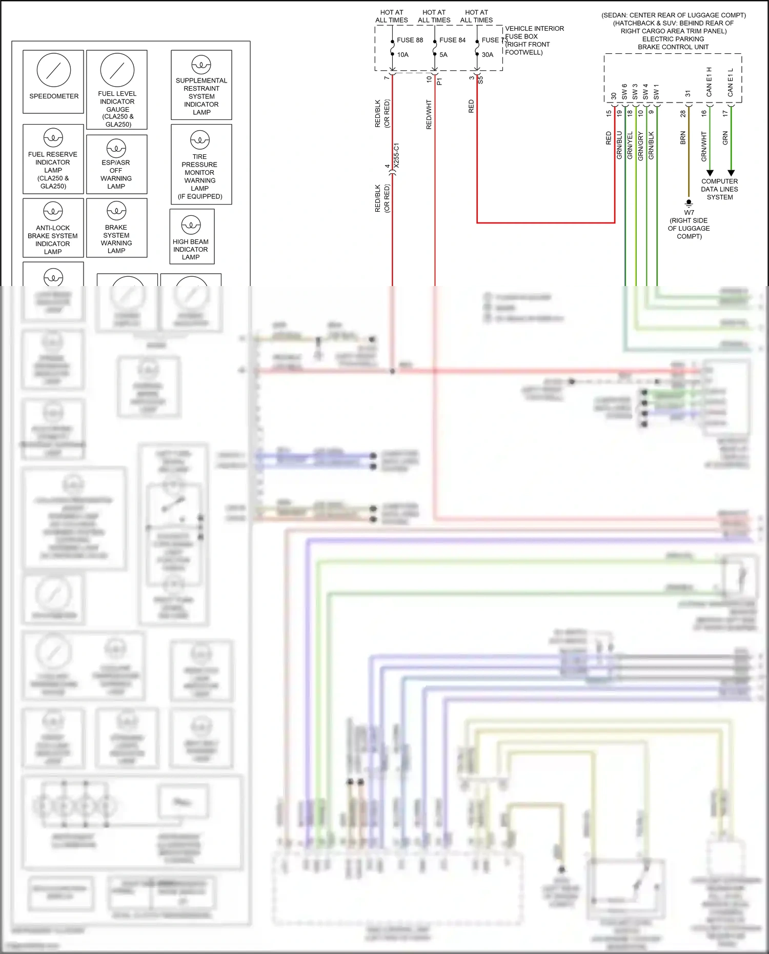 Wiring diagram computer data for Mercedes-Benz CLA-class C117/X117 facelift (2016-2019) (1 of 1)