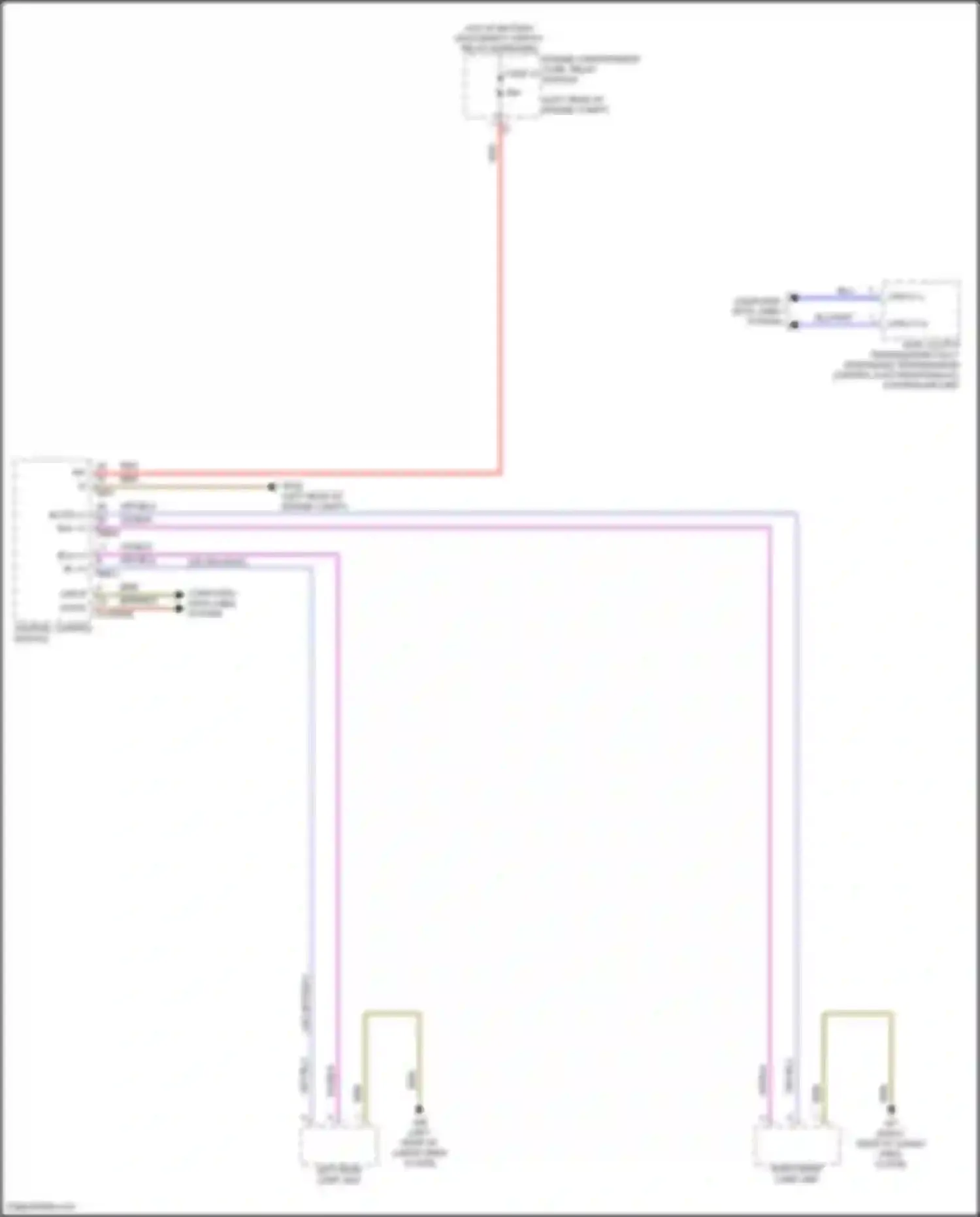 CLA-class Mercedes-Benz C118 (2019-2023): Backup lamps circuit