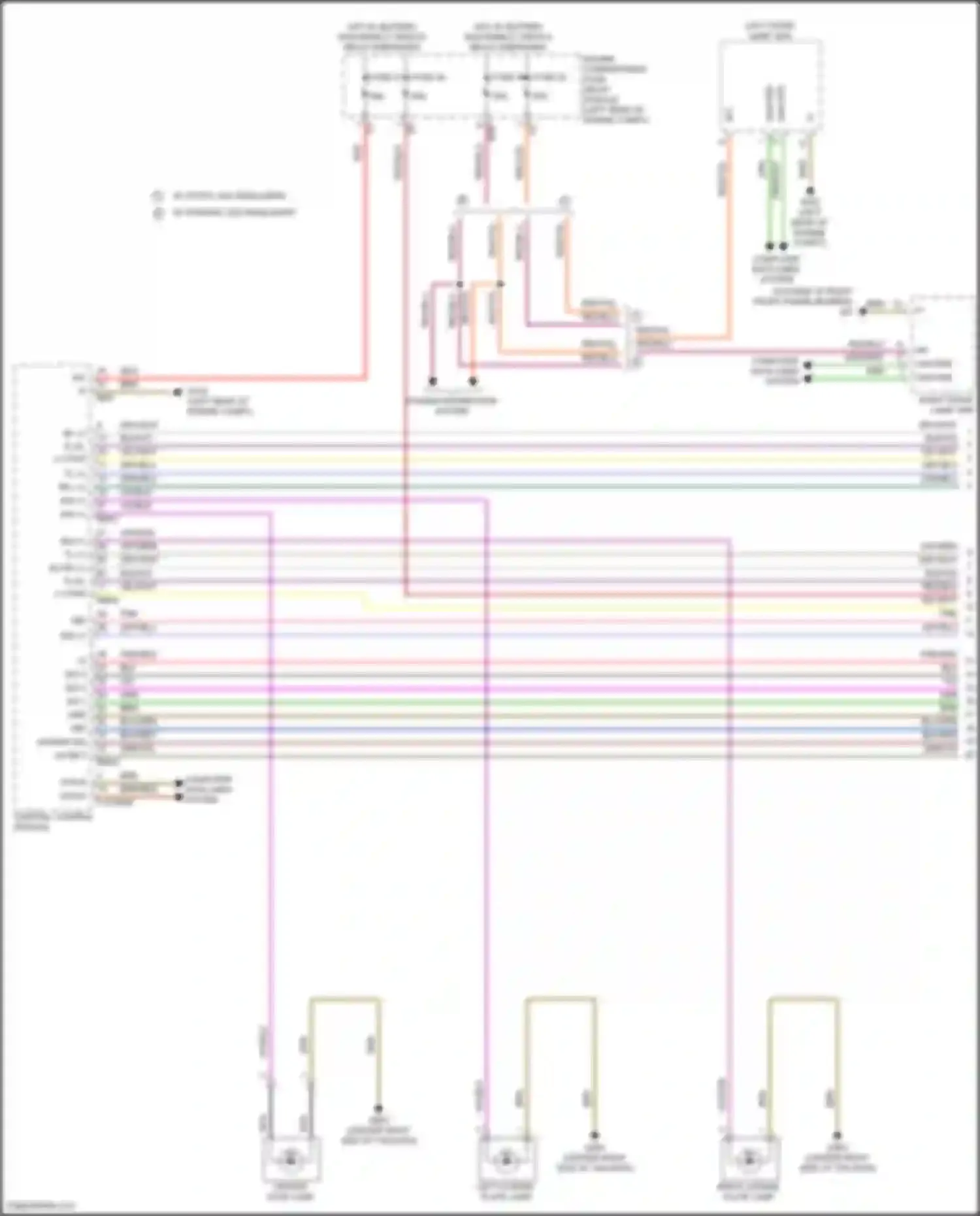 CLA-class Mercedes-Benz C118 (2019-2023): Exterior lamps circuit, w/ led headlamps (1 of 2)