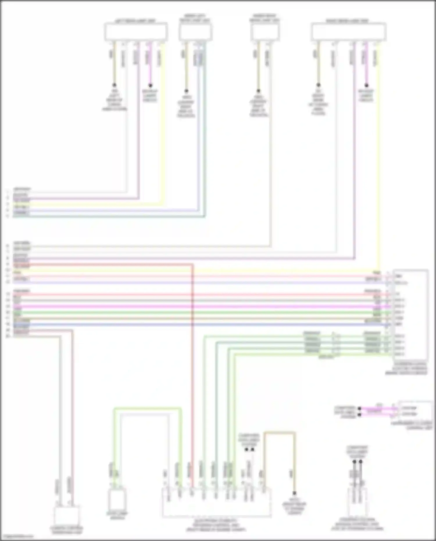 CLA-class Mercedes-Benz C118 (2019-2023): Exterior lamps circuit, w/ led headlamps (2 of 2)