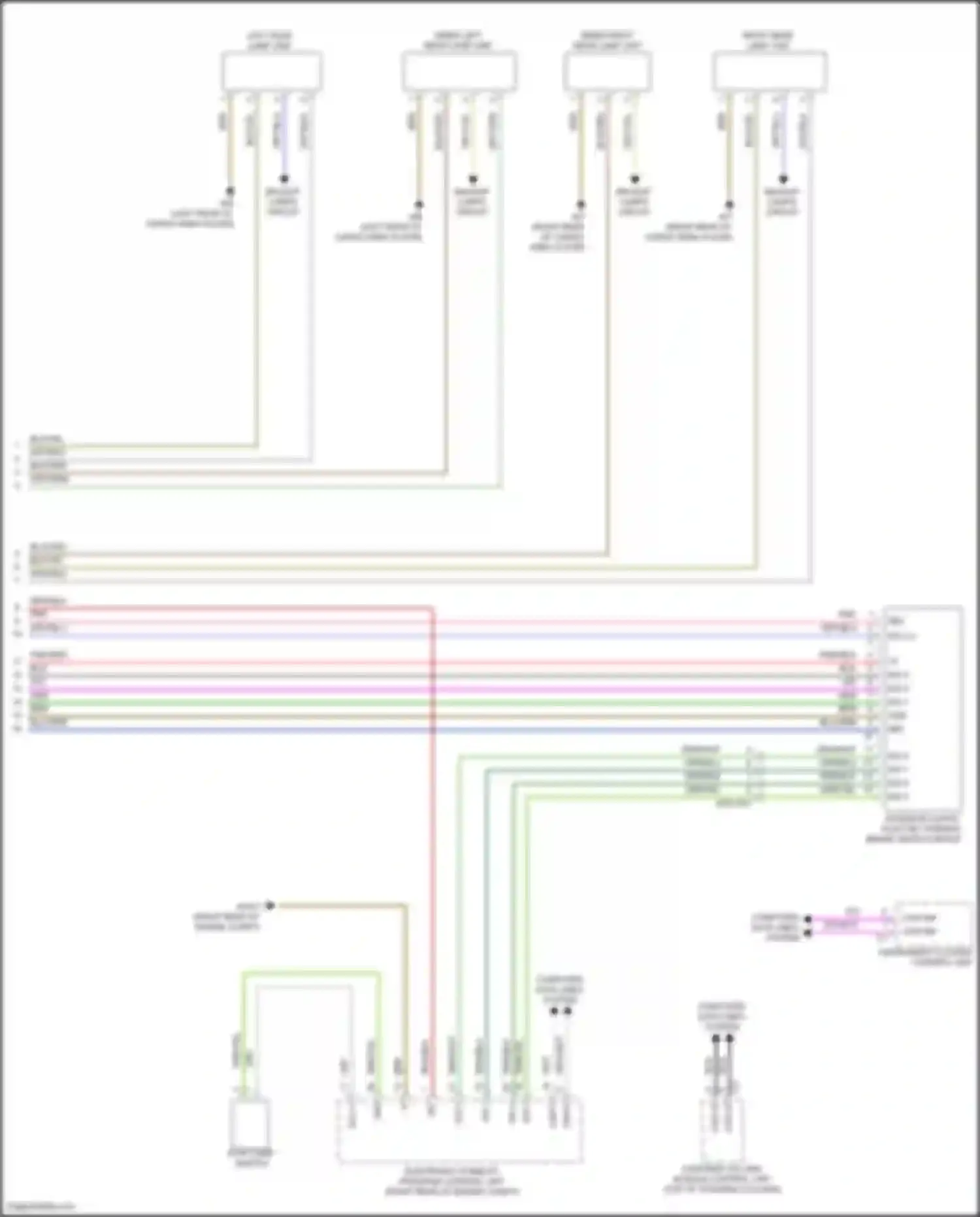 CLA-class Mercedes-Benz C118 (2019-2023): Exterior lamps circuit, w/o led headlamps (2 of 2)