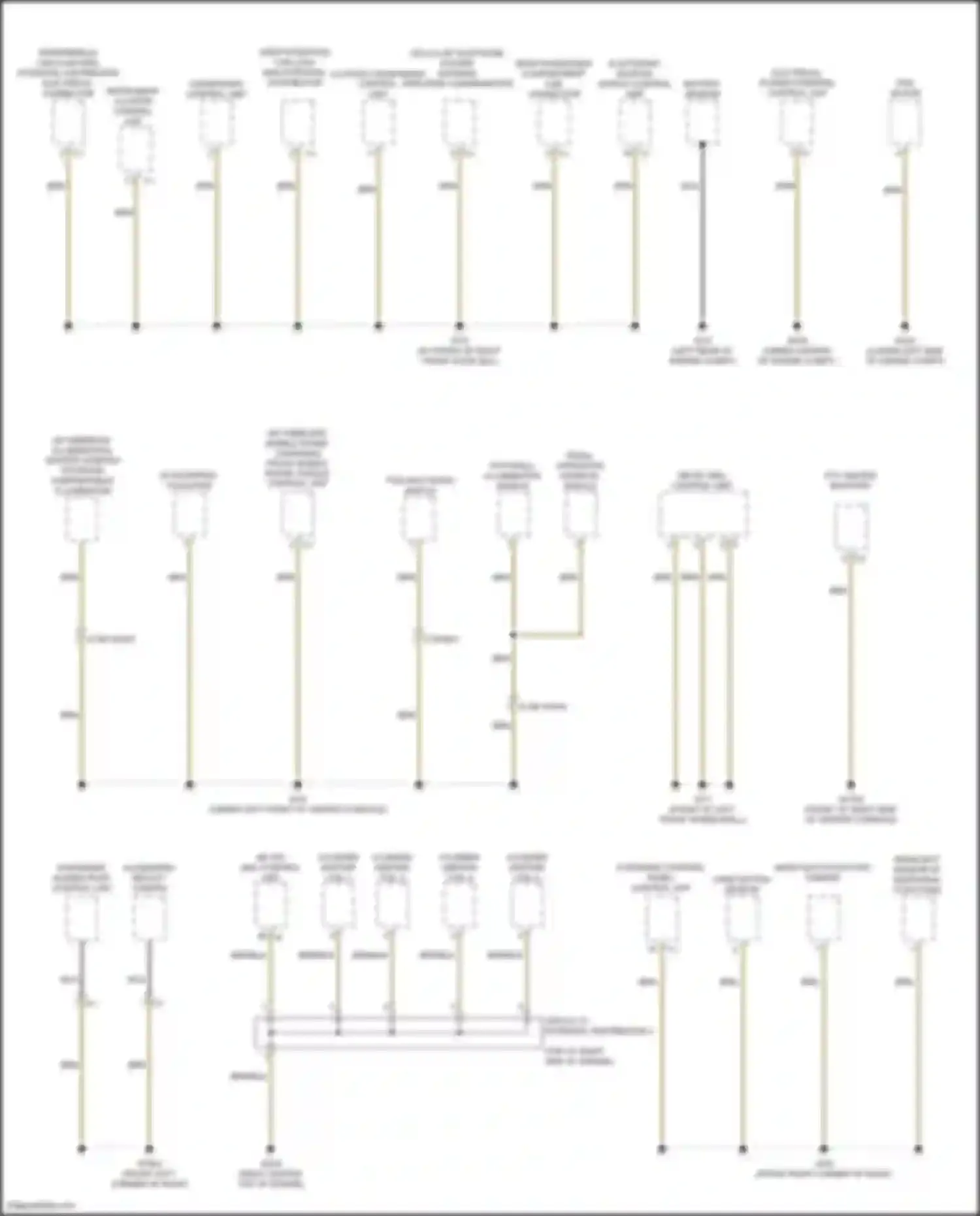 CLA-class Mercedes-Benz C118 (2019-2023): Ground distribution circuit (1 of 6)