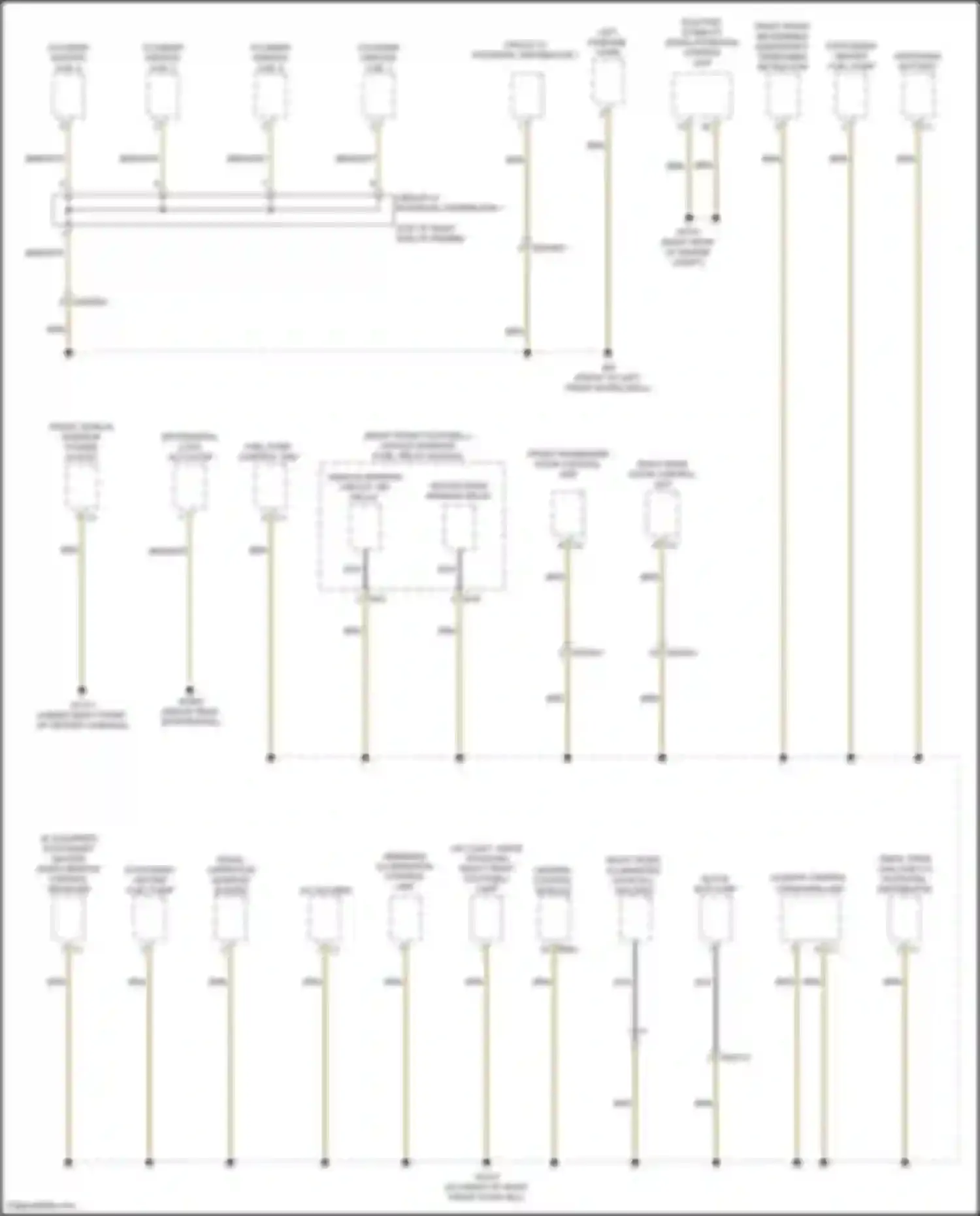 CLA-class Mercedes-Benz C118 (2019-2023): Ground distribution circuit (3 of 6)
