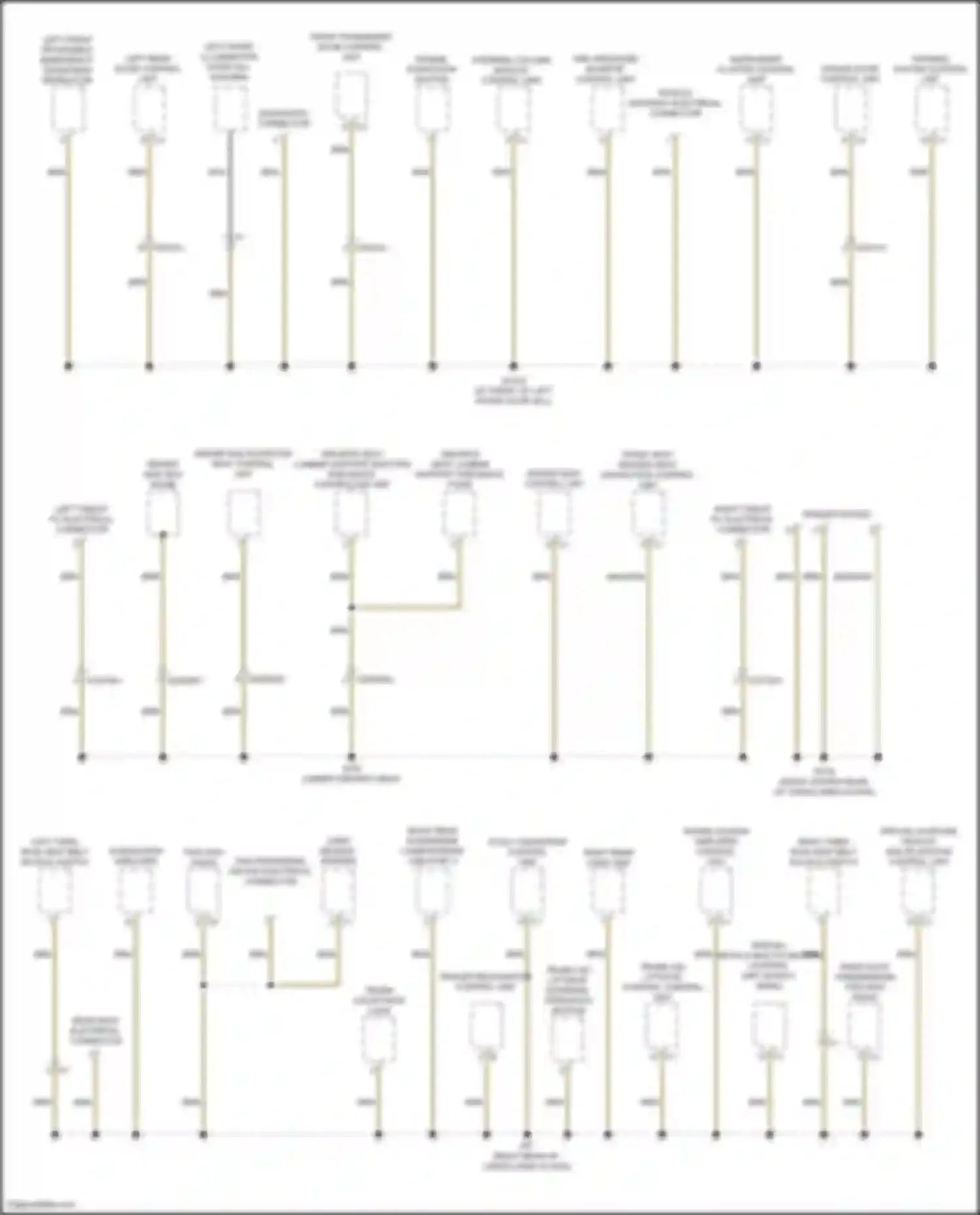 CLA-class Mercedes-Benz C118 (2019-2023): Ground distribution circuit (4 of 6)
