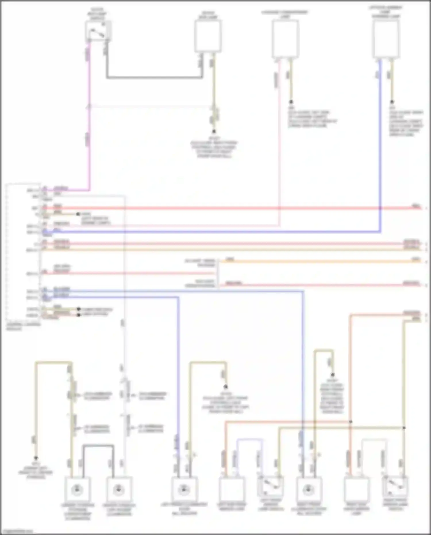 CLA-class Mercedes-Benz C118 (2019-2023): Courtesy lamps circuit (1 of 6)