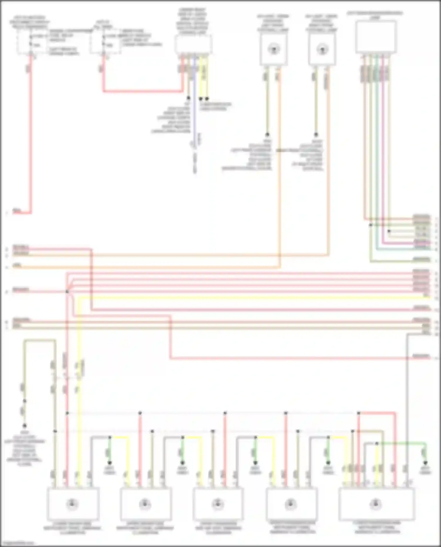 CLA-class Mercedes-Benz C118 (2019-2023): Courtesy lamps circuit (2 of 6)