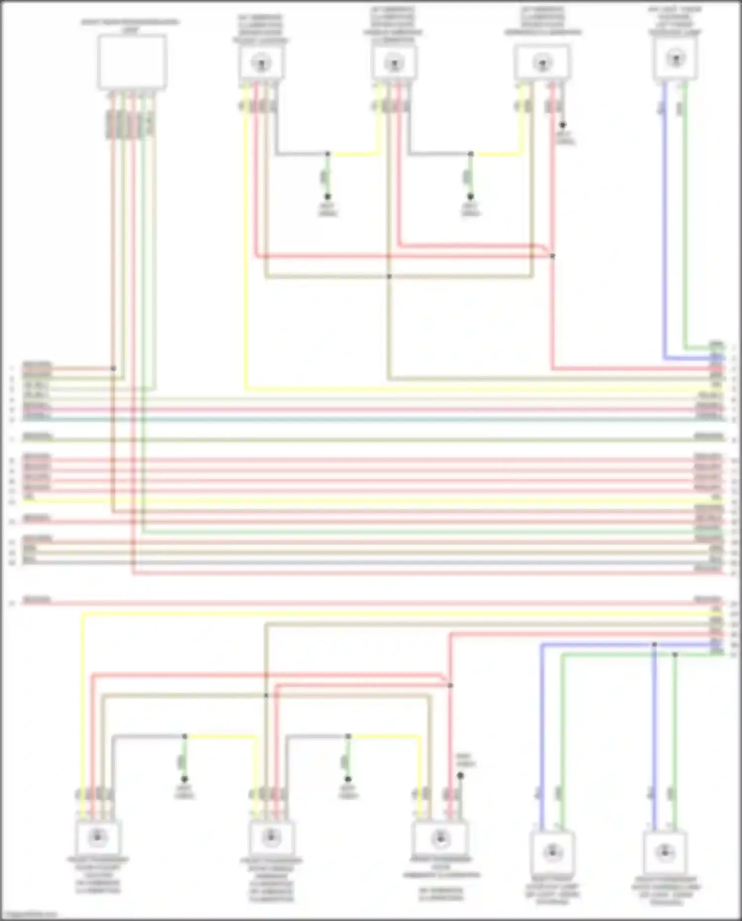 CLA-class Mercedes-Benz C118 (2019-2023): Courtesy lamps circuit (3 of 6)