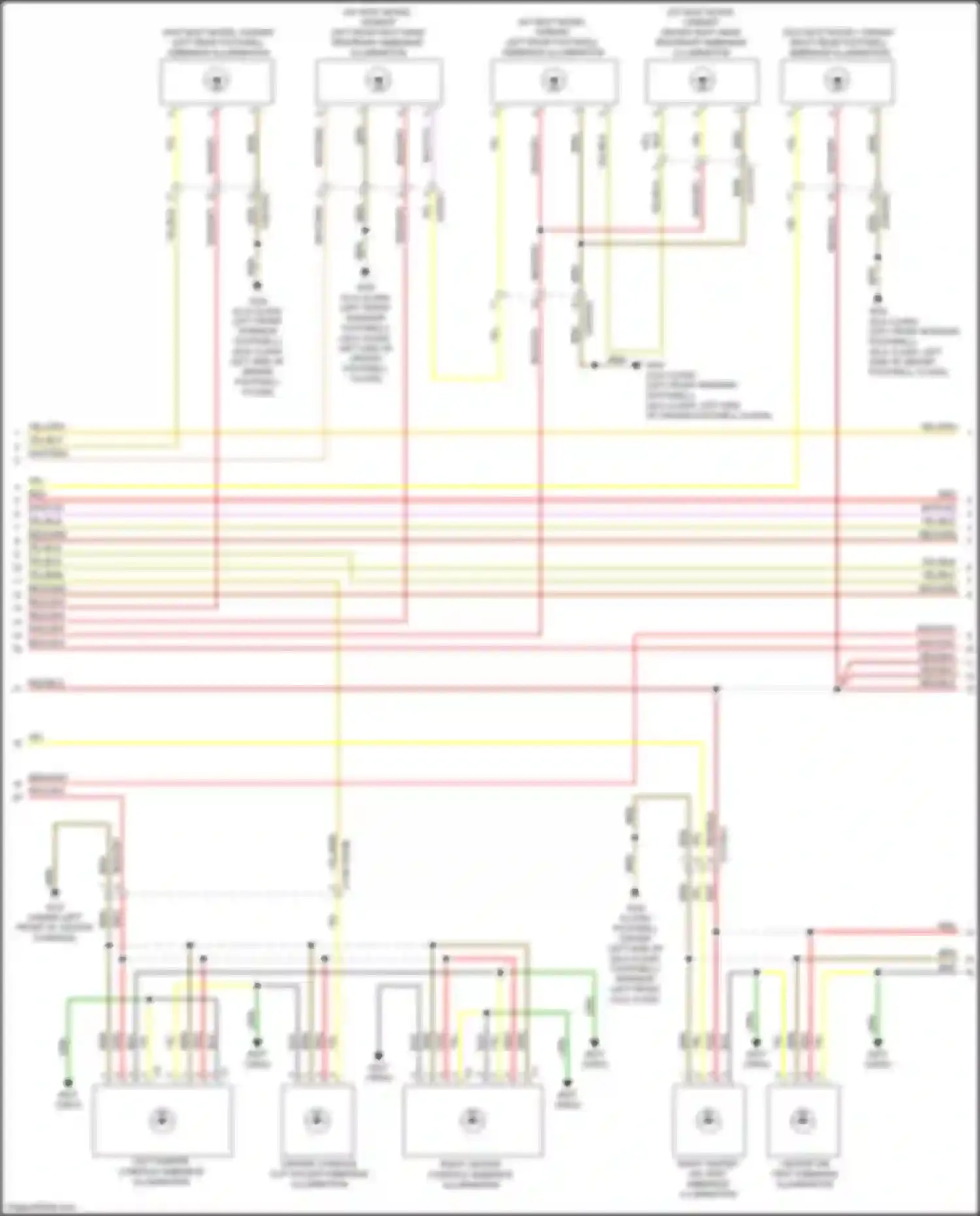 CLA-class Mercedes-Benz C118 (2019-2023): Courtesy lamps circuit (5 of 6)
