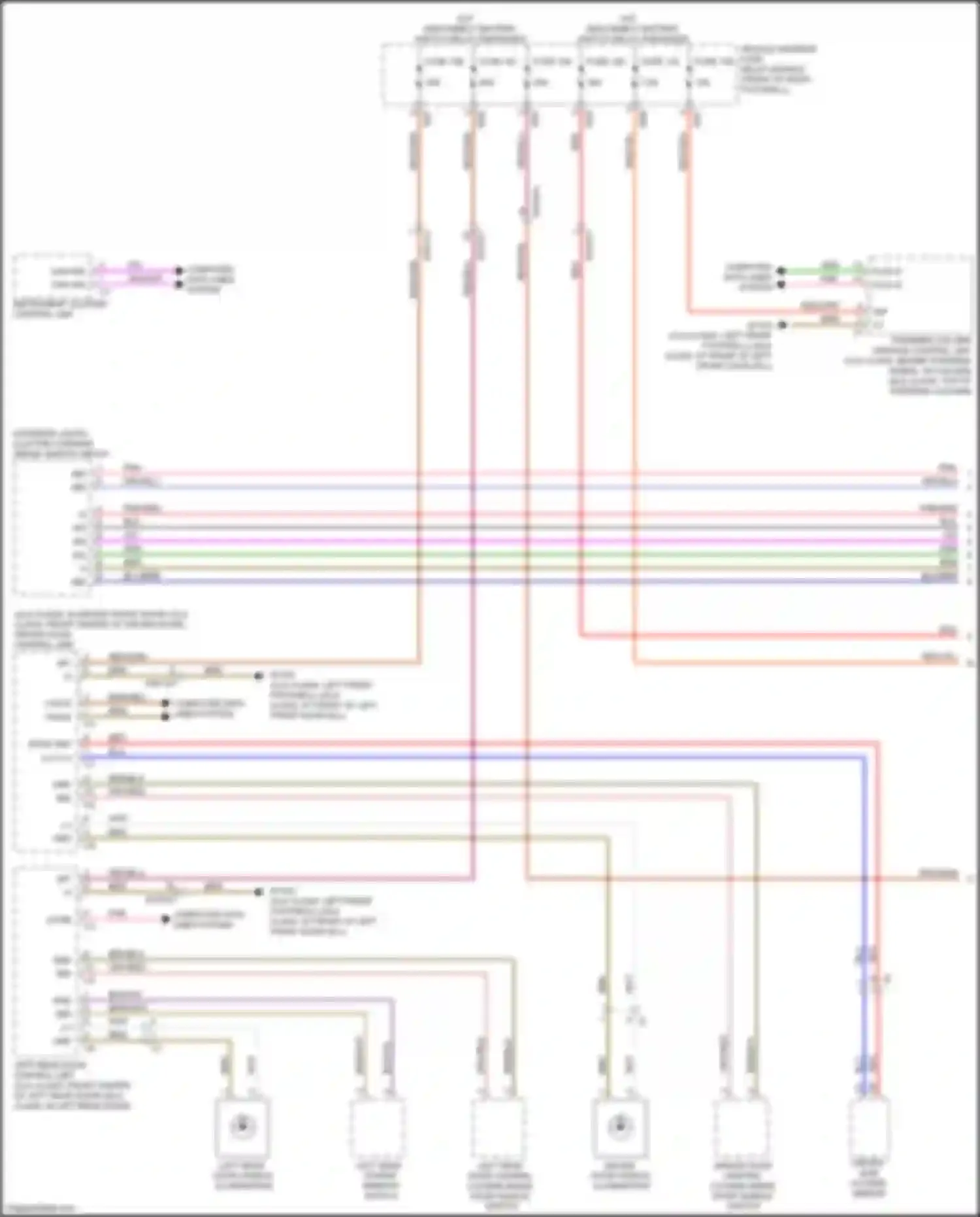 CLA-class Mercedes-Benz C118 (2019-2023): Instrument illumination circuit (1 of 2)