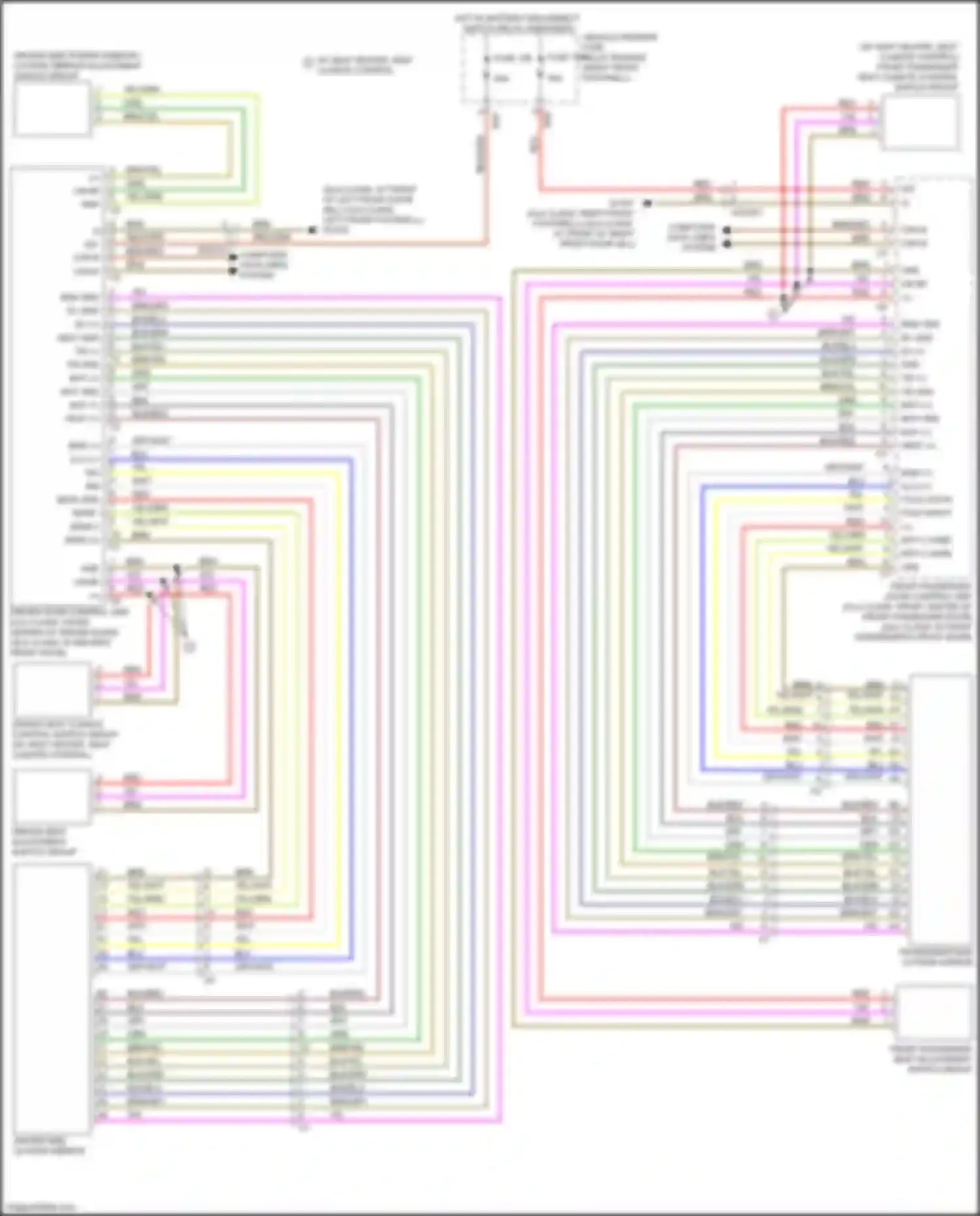 CLA-class Mercedes-Benz C118 (2019-2023): Memory mirrors circuit
