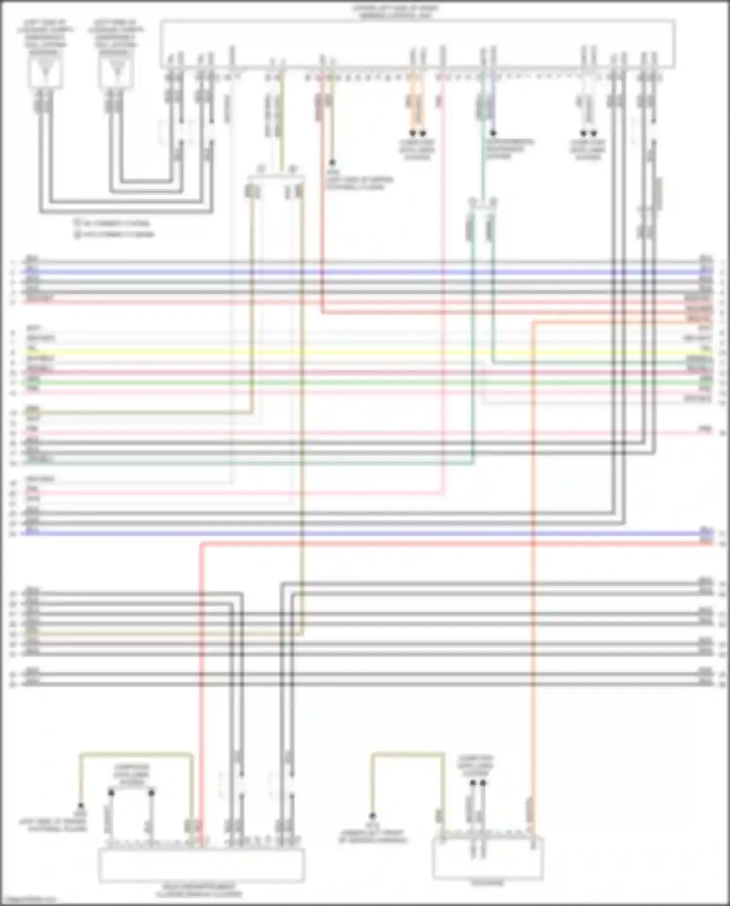 CLA-class Mercedes-Benz C118 (2019-2023): Comand actuation circuit (5 of 6)