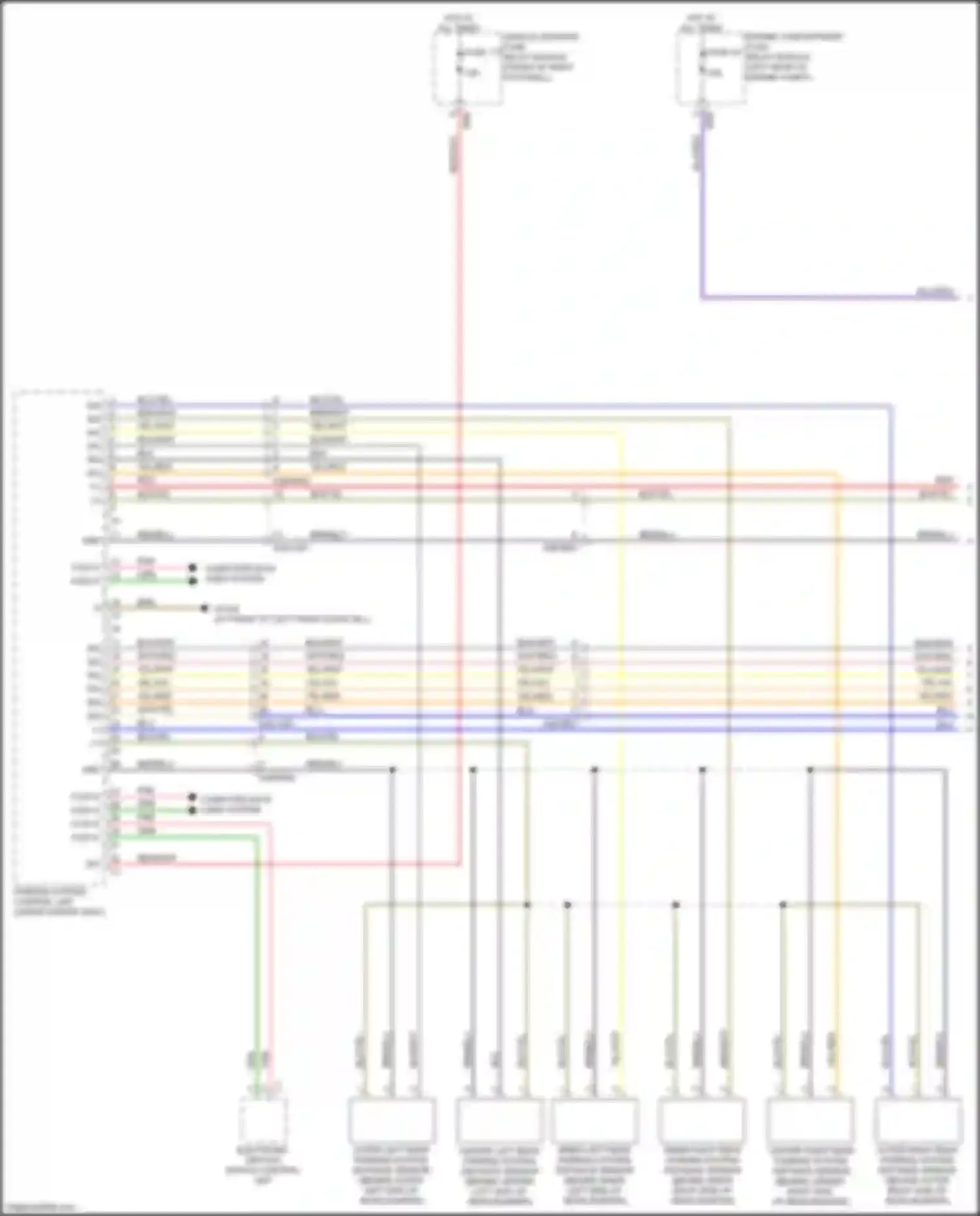 CLA-class Mercedes-Benz C118 (2019-2023): Parktronic circuit (1 of 3)