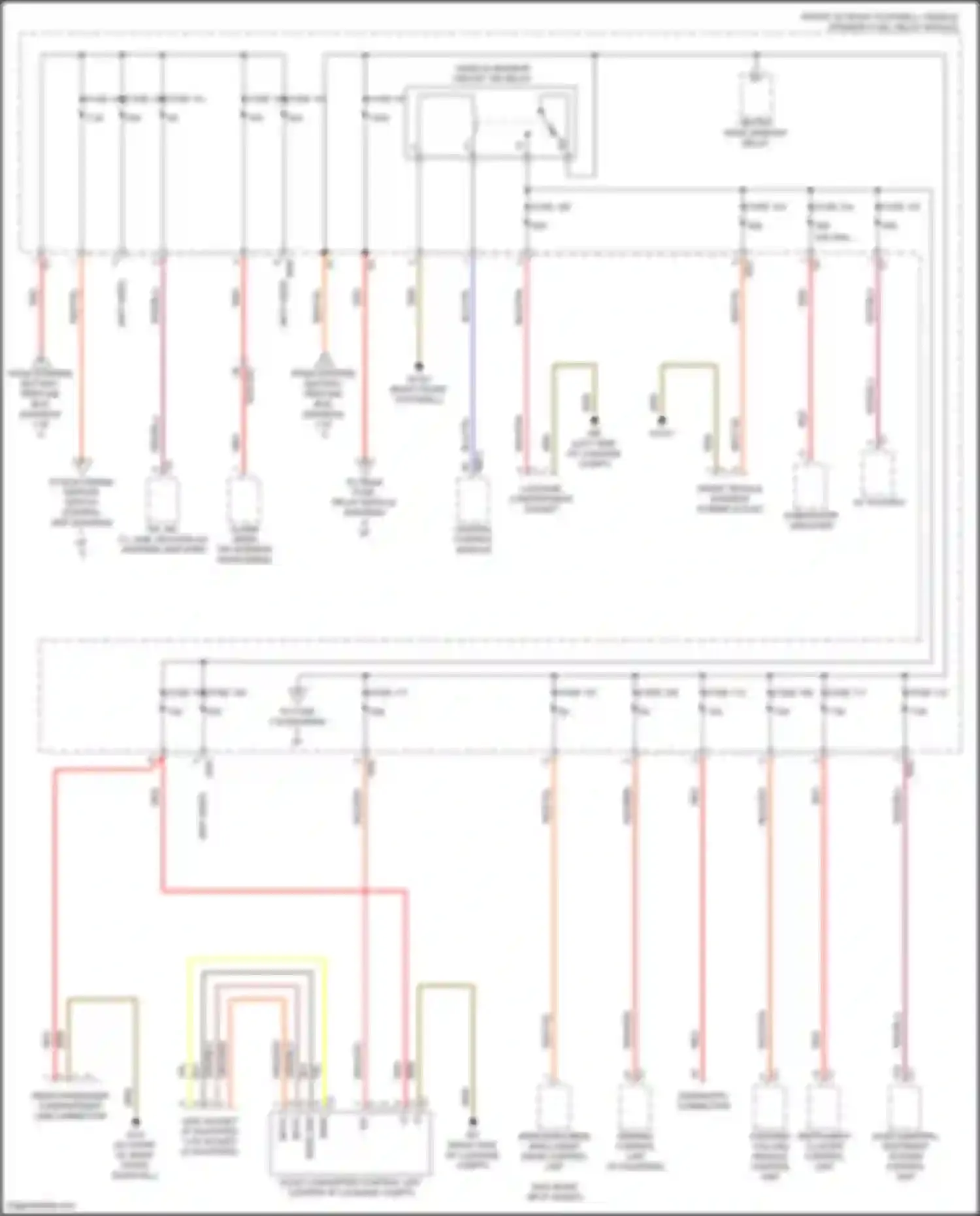 CLA-class Mercedes-Benz C118 (2019-2023): Power distribution circuit (4 of 7)
