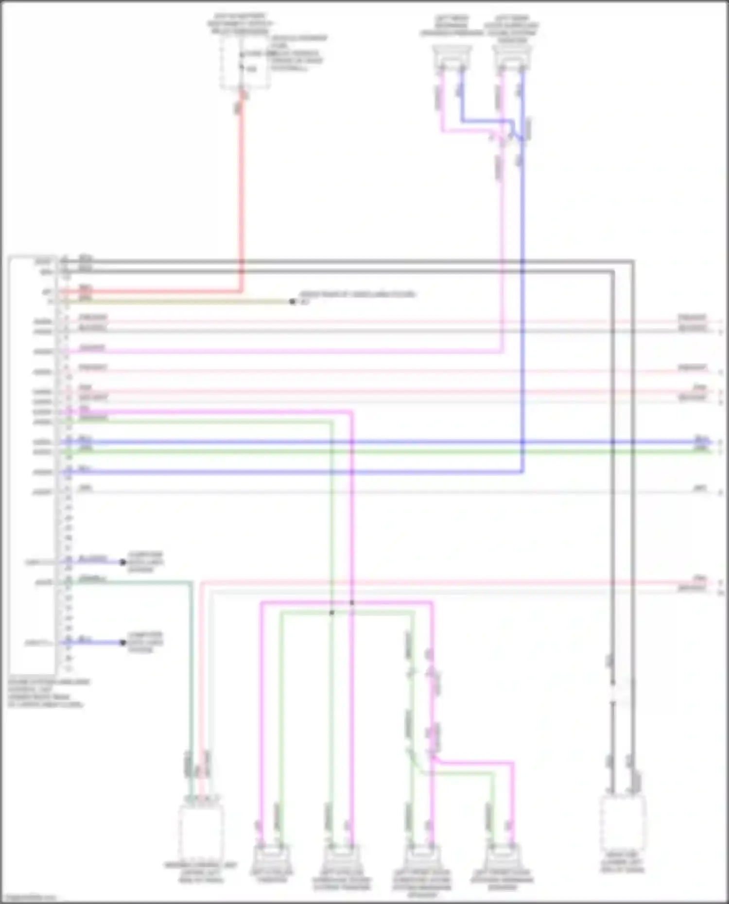 CLA-class Mercedes-Benz C118 (2019-2023): Sound amplifier circuit (1 of 2)