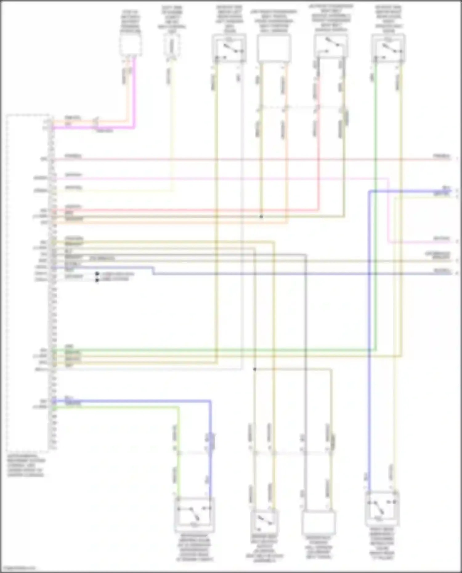CLA-class Mercedes-Benz C118 (2019-2023): Supplemental restraint circuit (1 of 4)