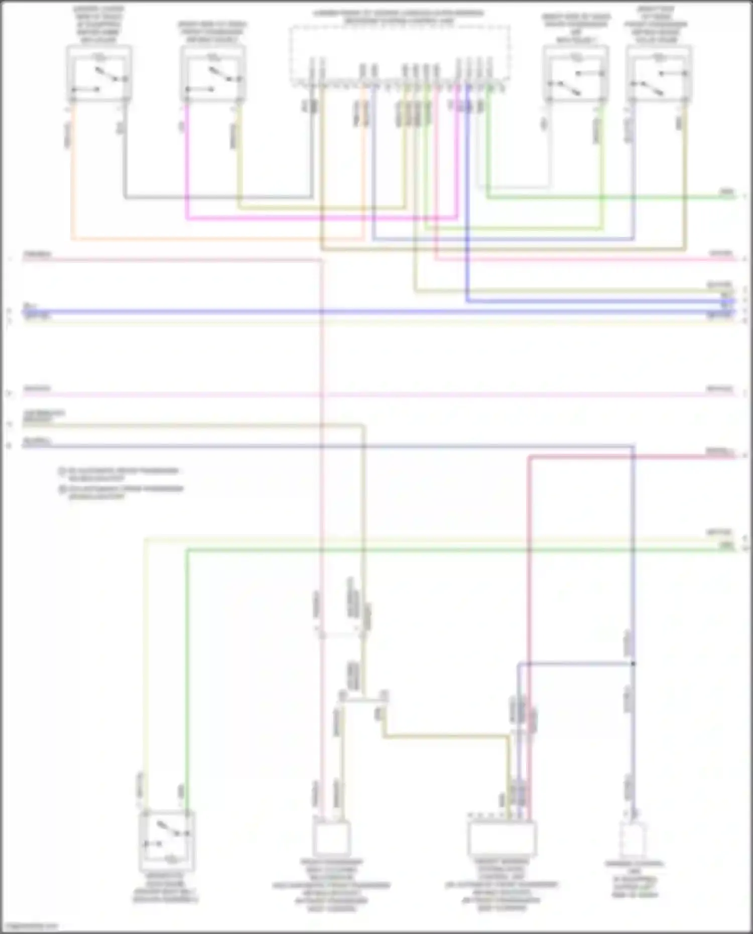 CLA-class Mercedes-Benz C118 (2019-2023): Supplemental restraint circuit (2 of 4)
