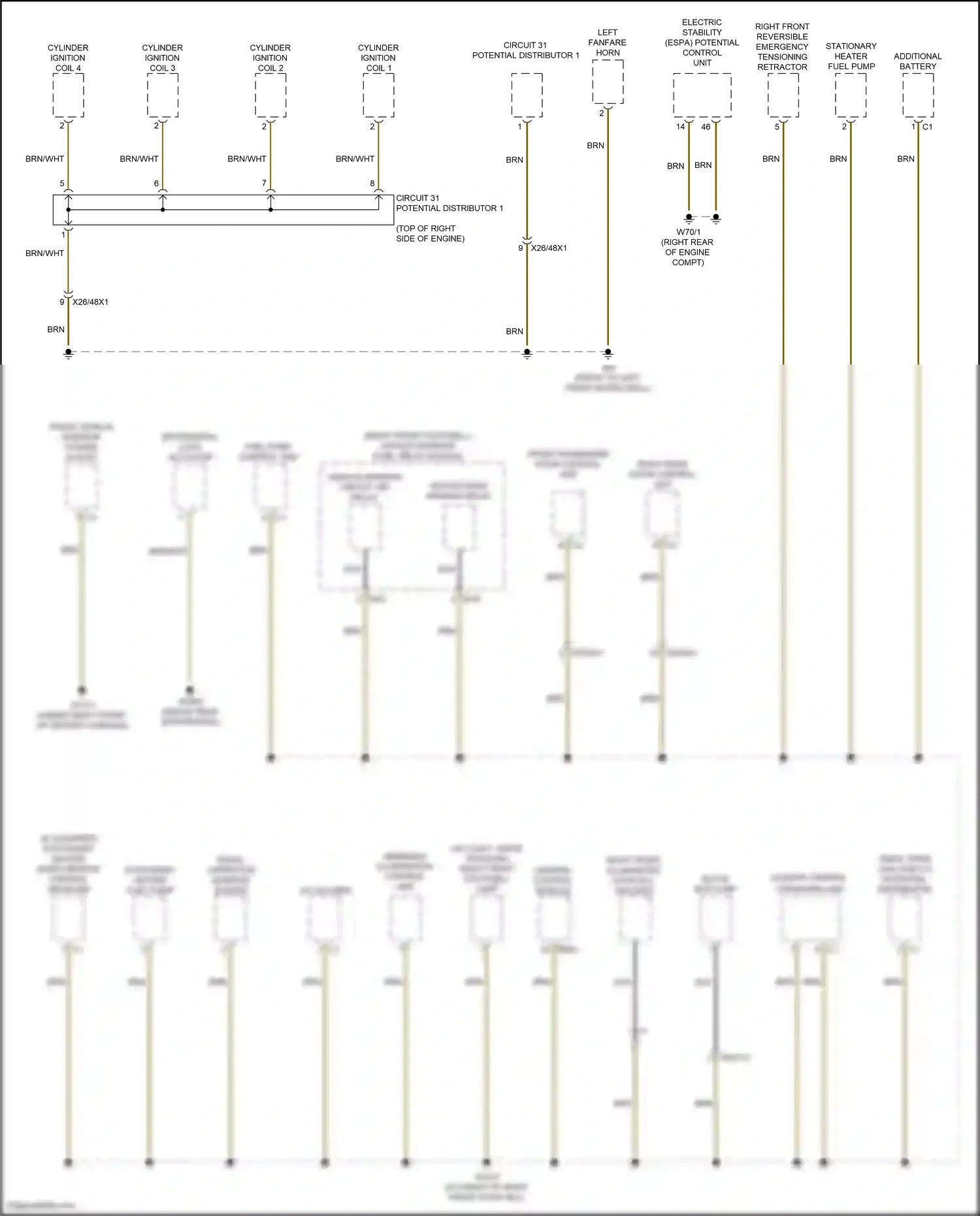 Wiring diagram central control module for Mercedes-Benz CLA-class C118 (2019-2023) (17 of 41)