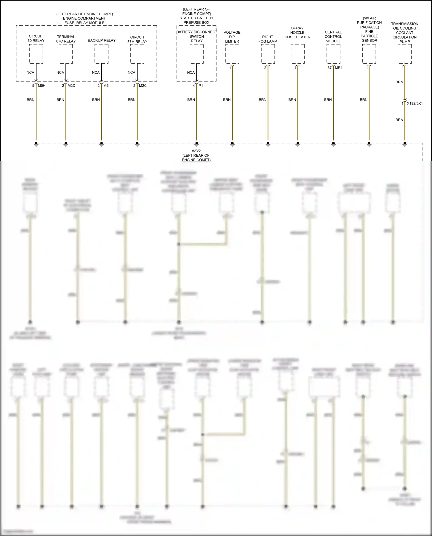 Wiring diagram central control module for Mercedes-Benz CLA-class C118 (2019-2023) (16 of 41)