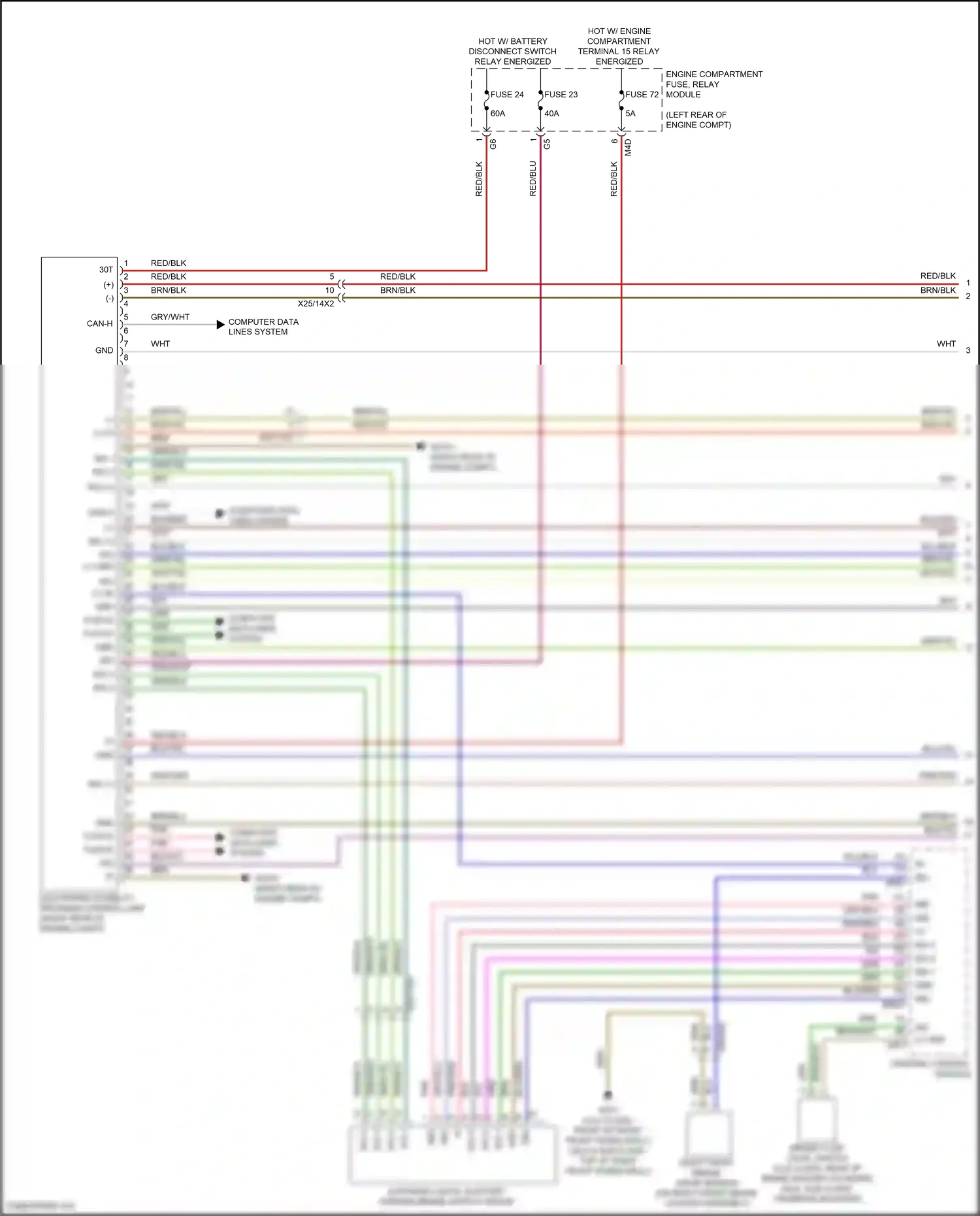 Wiring diagram central control module for Mercedes-Benz CLA-class C118 (2019-2023) (11 of 41)