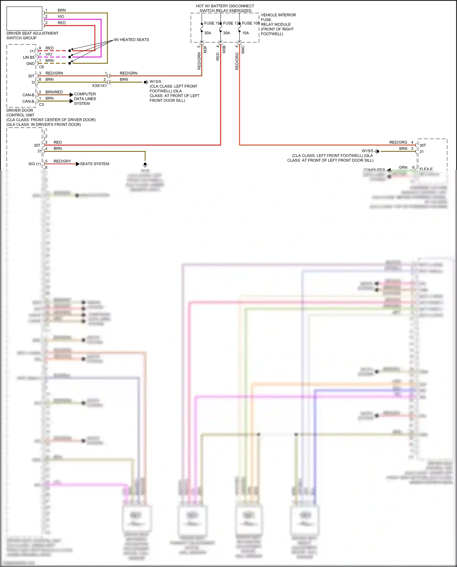 Wiring diagram computer data lines system for Mercedes-Benz CLA-class C118 (2019-2023) (73 of 82)