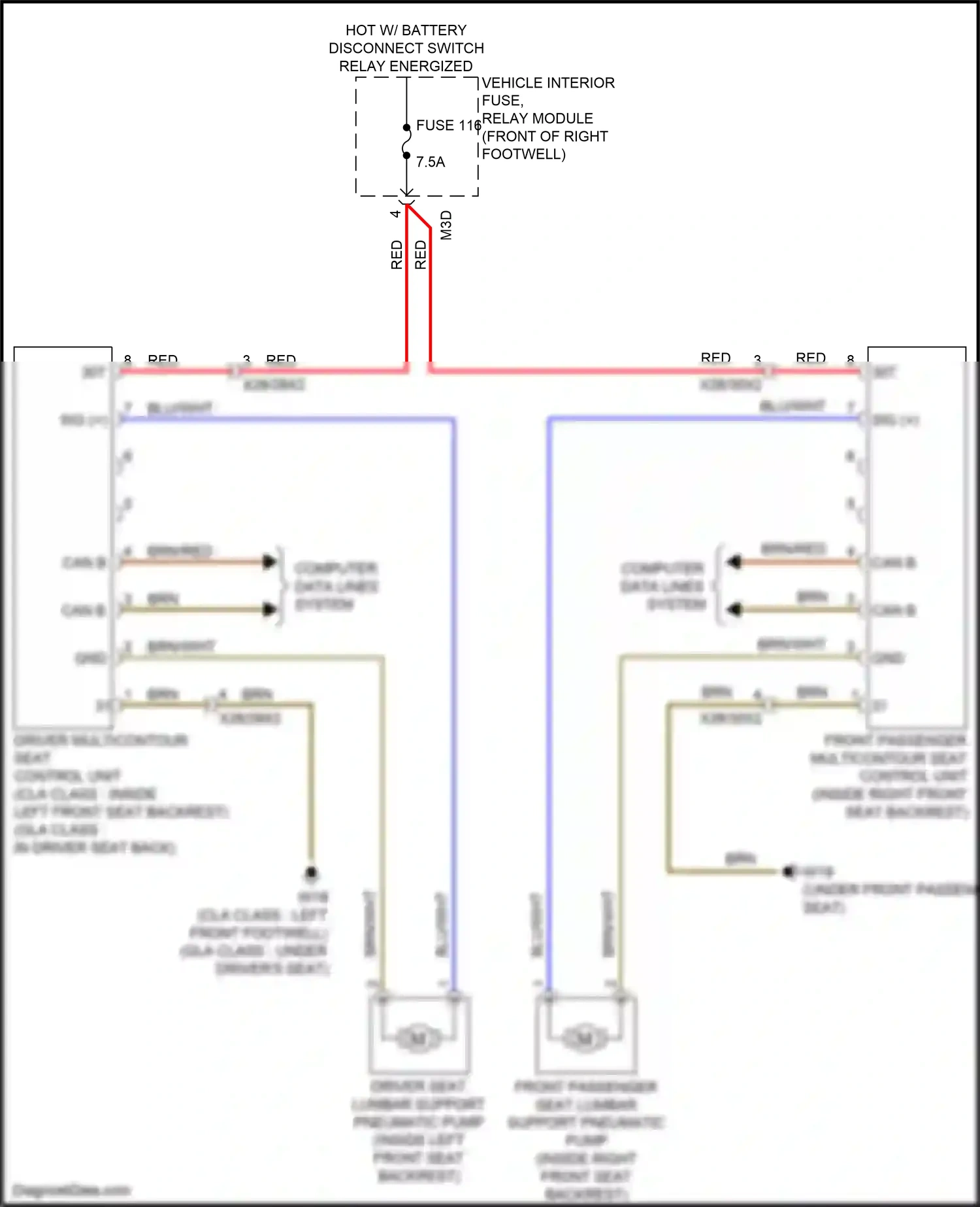 Wiring diagram computer data lines system for Mercedes-Benz CLA-class C118 (2019-2023) (34 of 82)