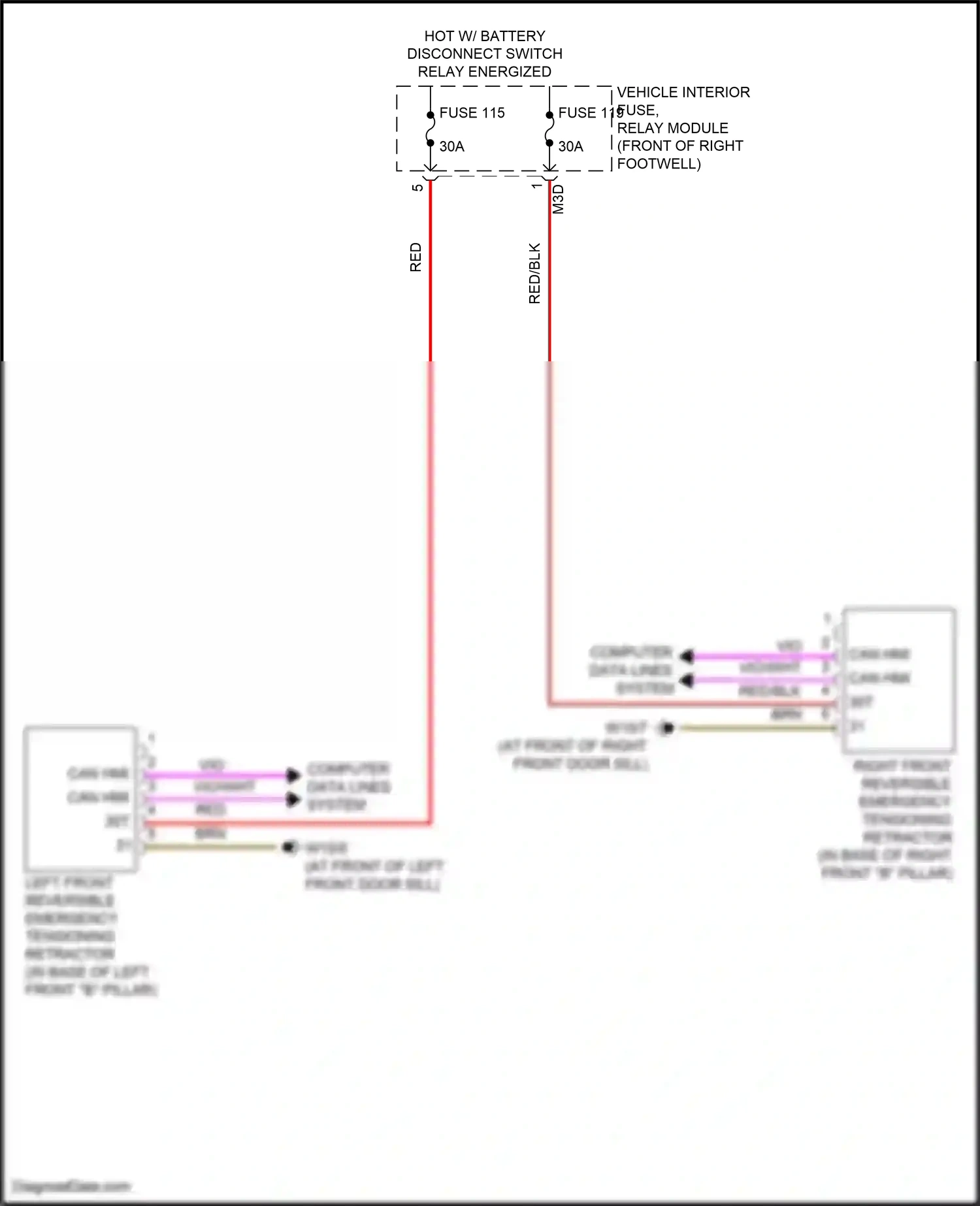 Wiring diagram computer data lines system for Mercedes-Benz CLA-class C118 (2019-2023) (26 of 82)