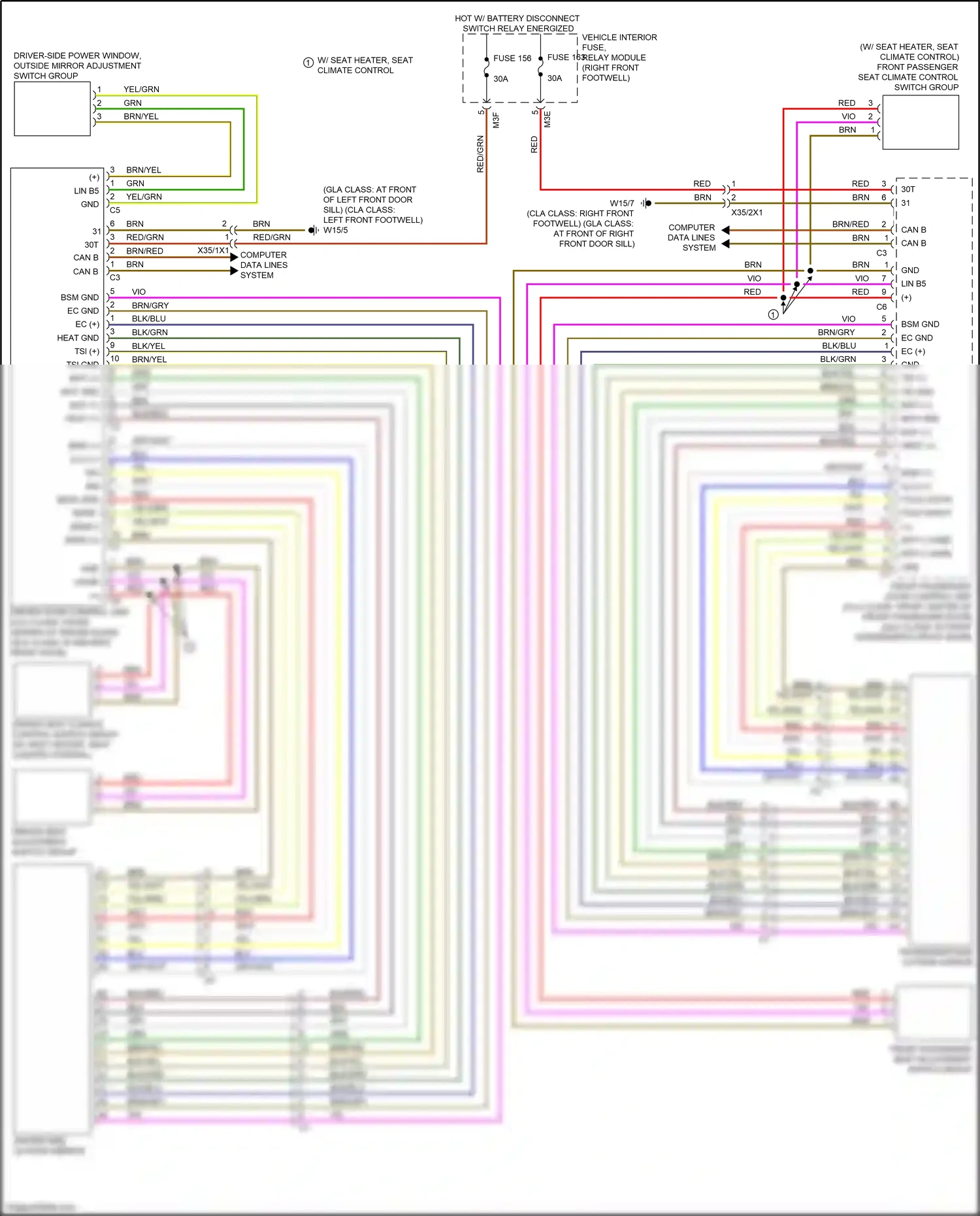 Wiring diagram computer data lines system for Mercedes-Benz CLA-class C118 (2019-2023) (77 of 82)