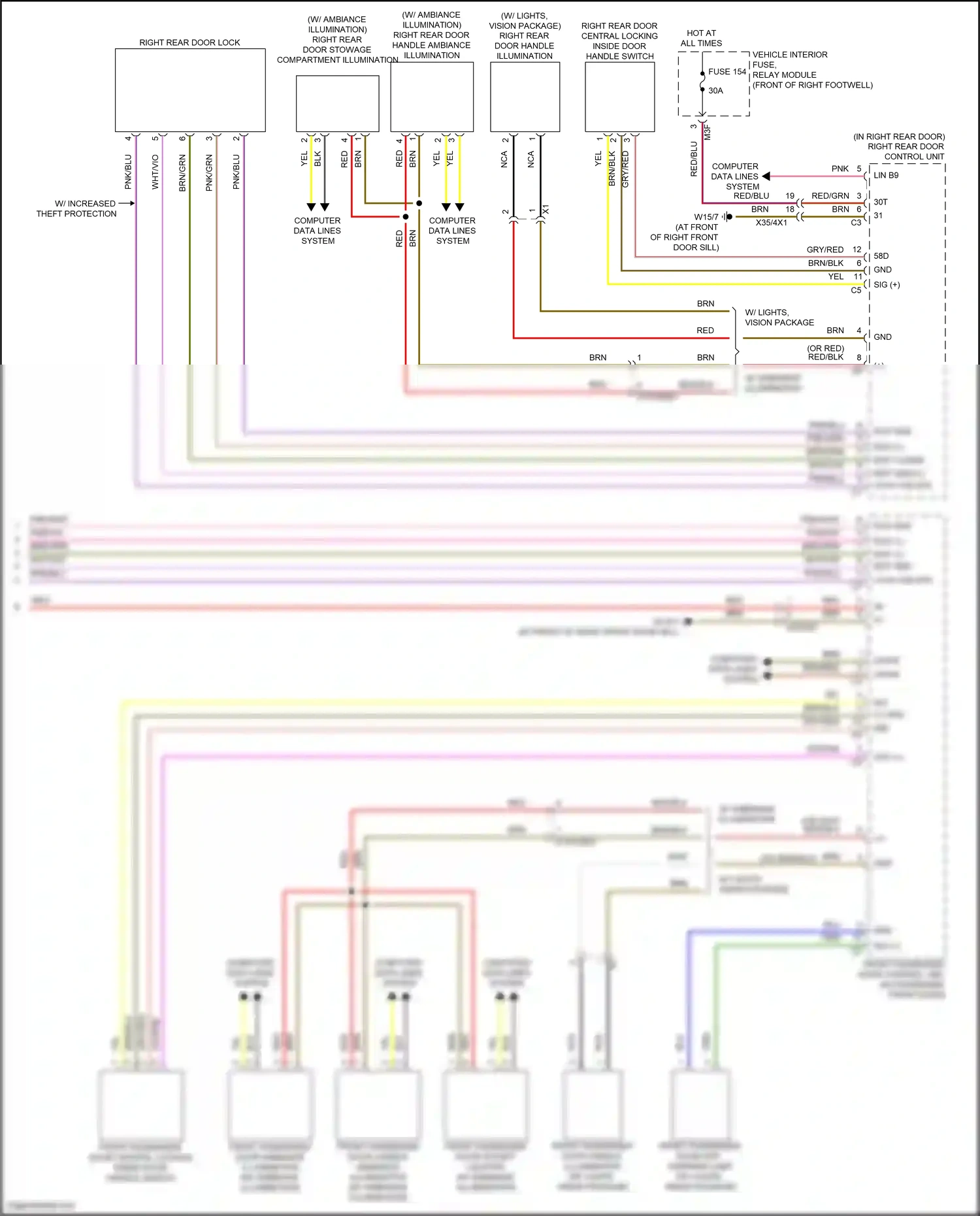 Wiring diagram computer data lines system for Mercedes-Benz CLA-class C118 (2019-2023) (13 of 82)