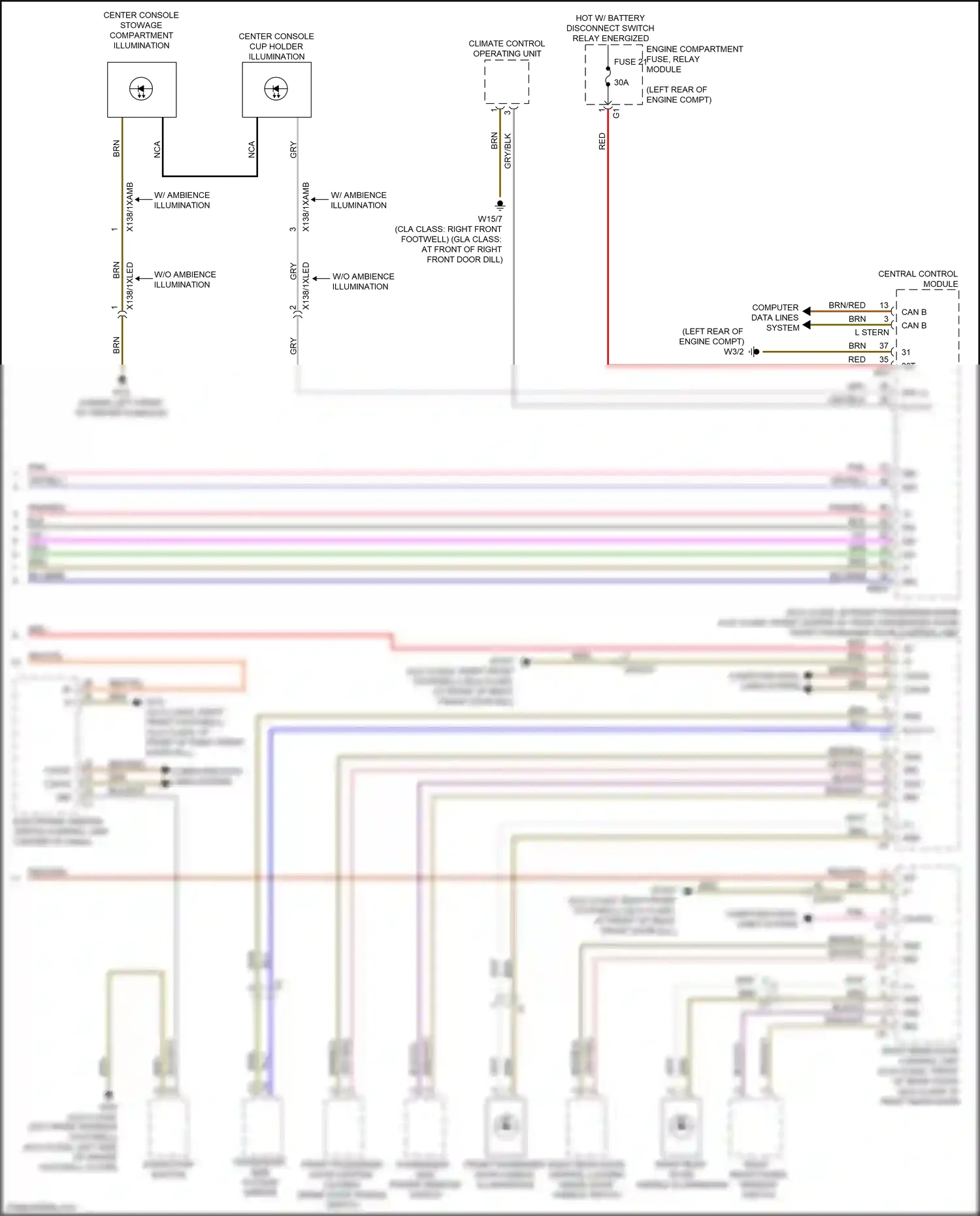 Wiring diagram computer data lines system for Mercedes-Benz CLA-class C118 (2019-2023) (75 of 82)