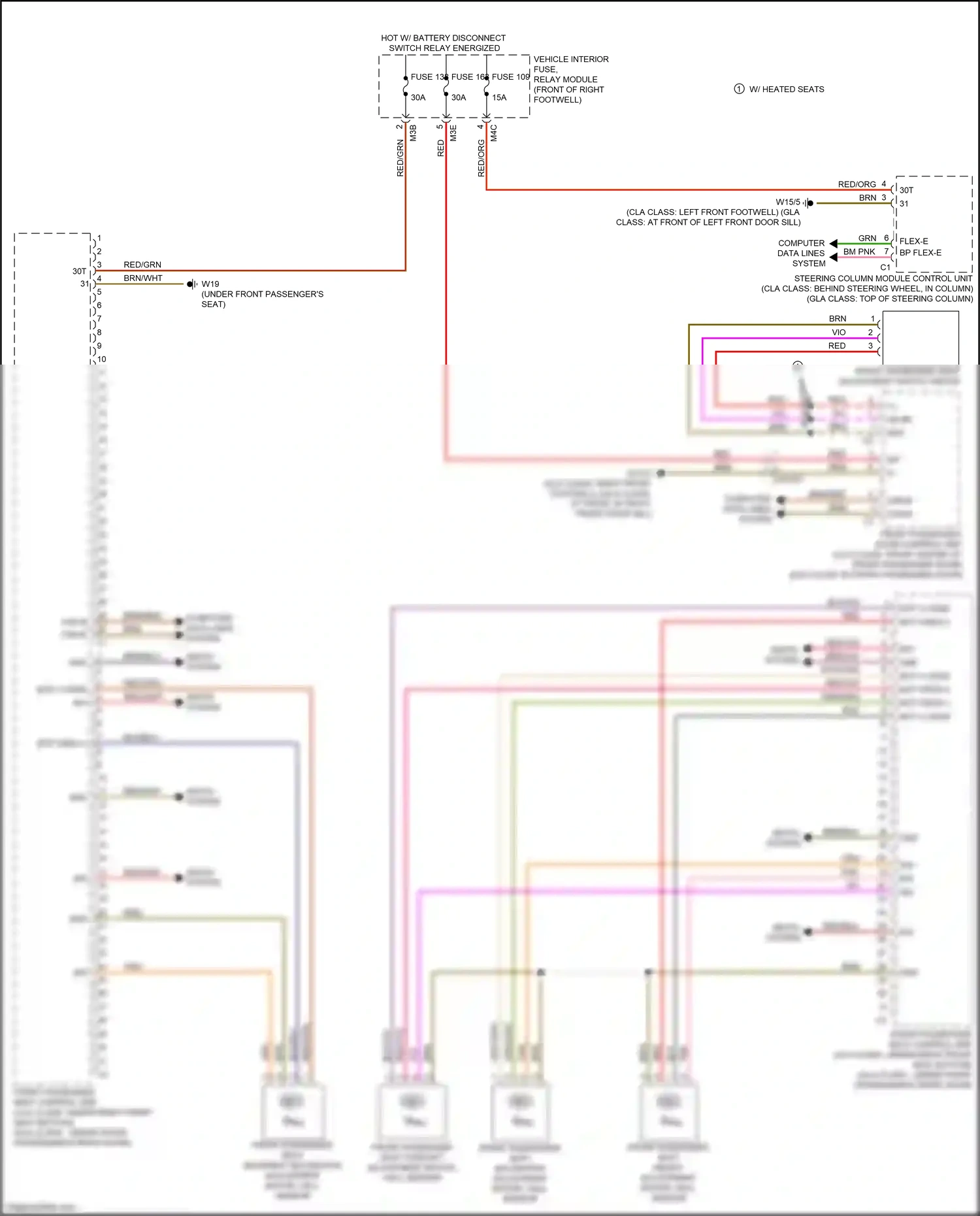 Wiring diagram computer data lines system for Mercedes-Benz CLA-class C118 (2019-2023) (78 of 82)