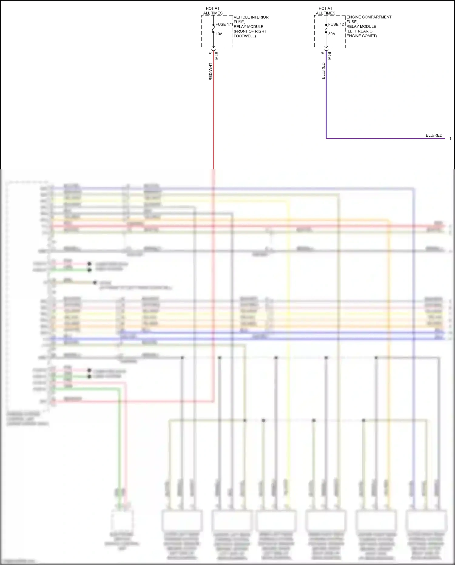Wiring diagram electronic ignition switch control unit for Mercedes-Benz CLA-class C118 (2019-2023) (8 of 12)