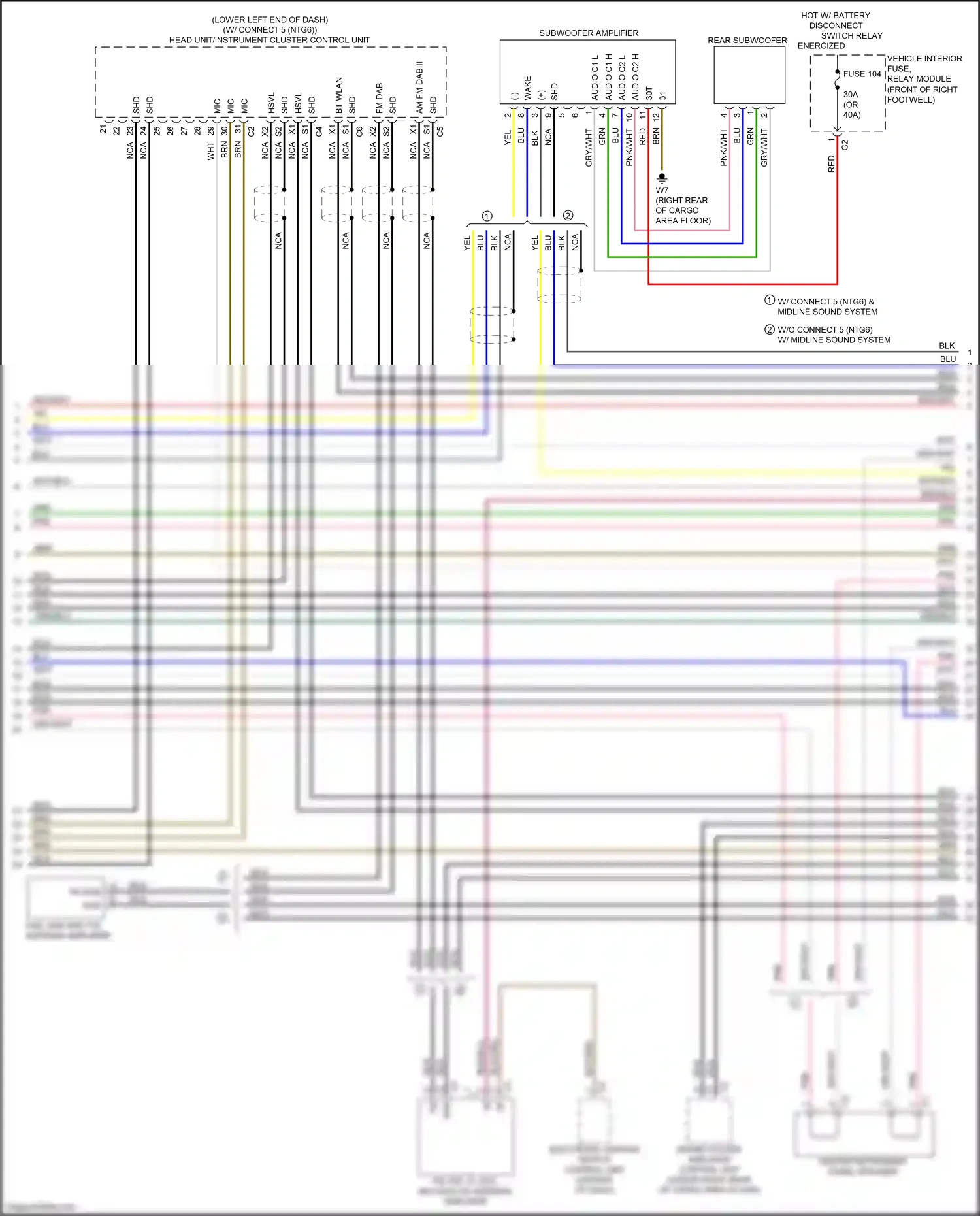 Wiring diagram electronic ignition switch control unit for Mercedes-Benz CLA-class C118 (2019-2023) (11 of 12)
