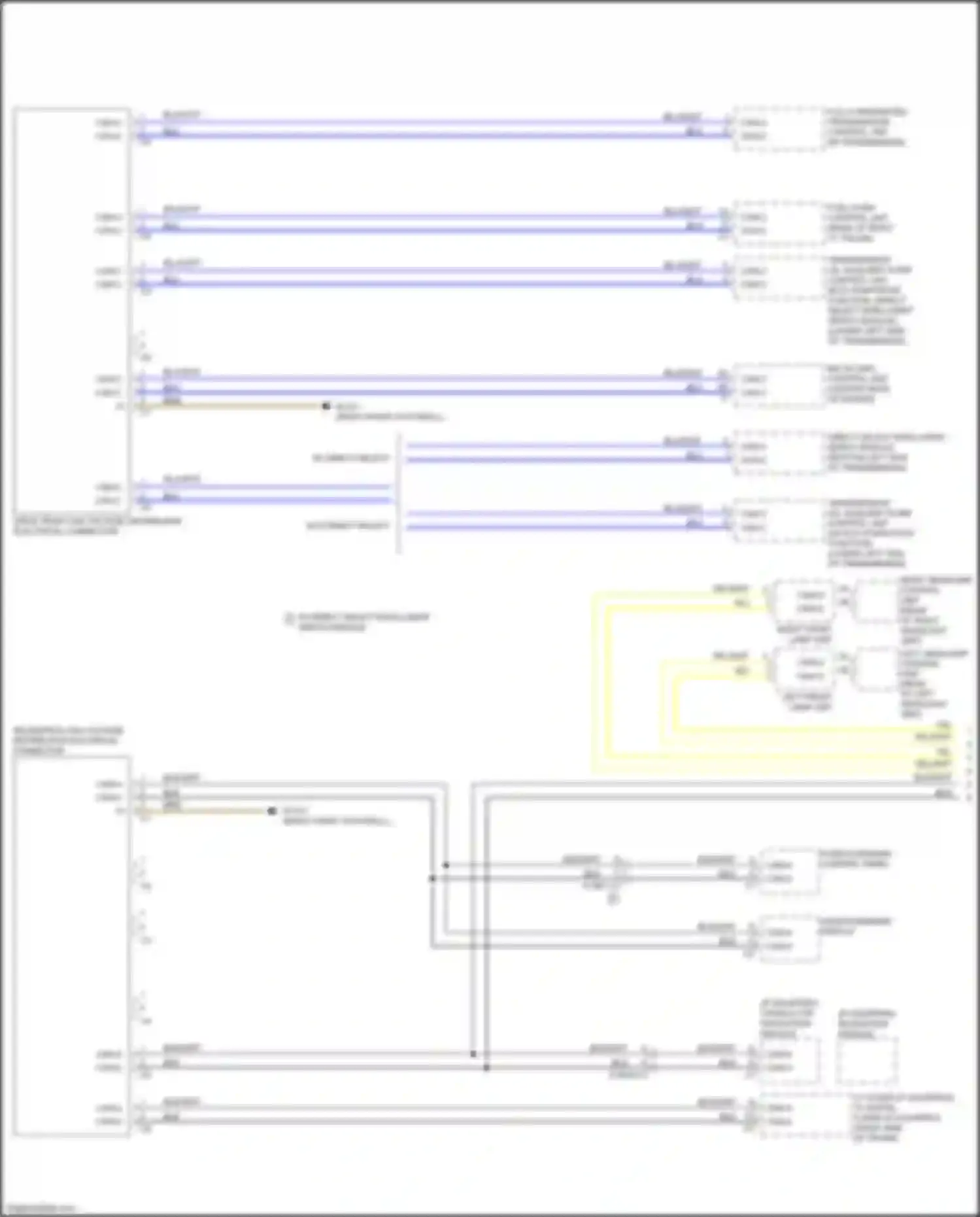 CLS-class AMG Mercedes-Benz C218/X218 (2010-2014): High/low bus circuit (1 of 4)