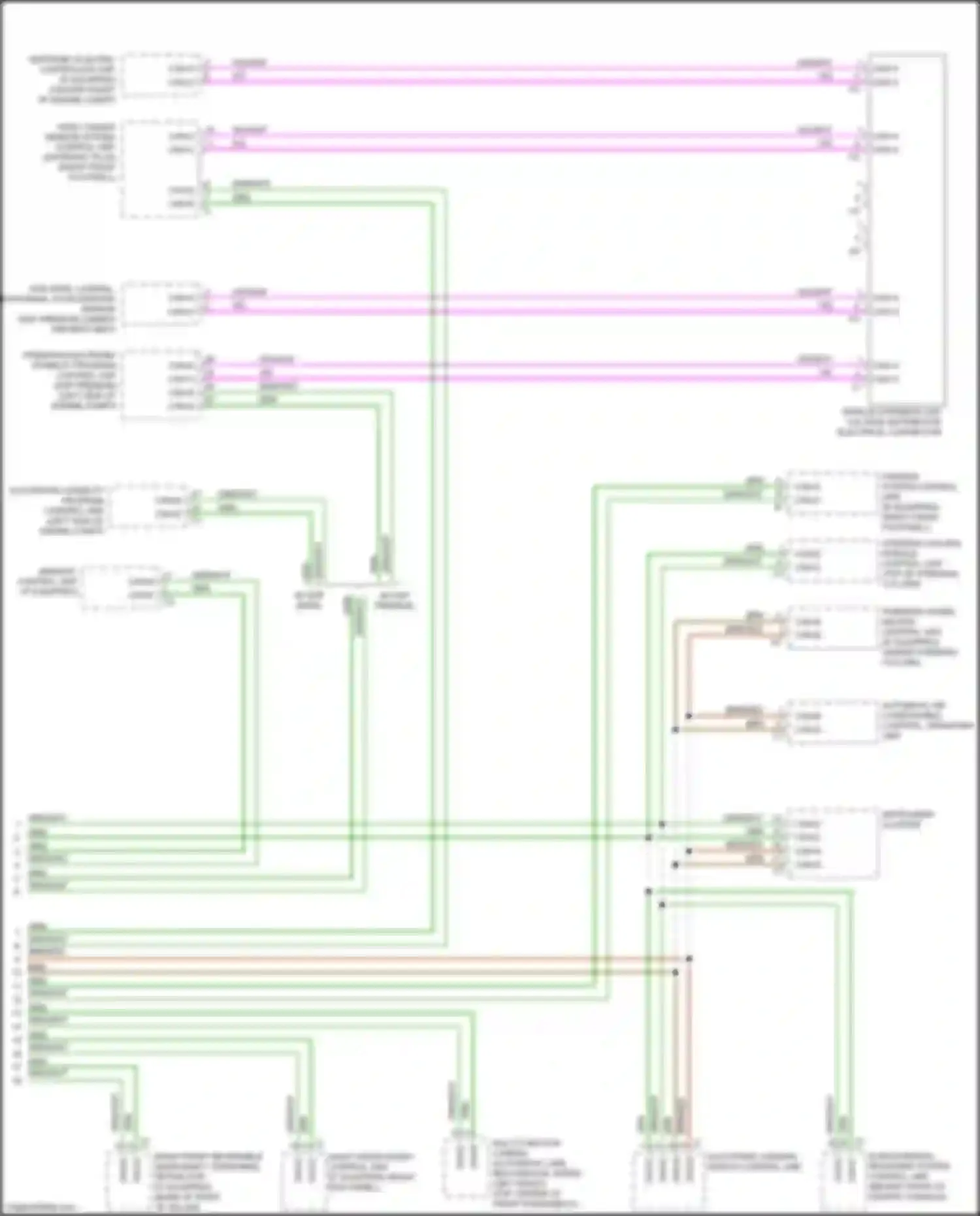 CLS-class AMG Mercedes-Benz C218/X218 (2010-2014): High/low bus circuit (4 of 4)