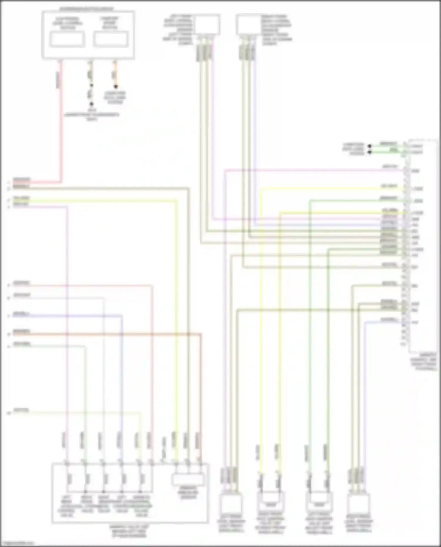 CLS-class AMG Mercedes-Benz C218/X218 (2010-2014): Electronic suspension circuit (2 of 2)