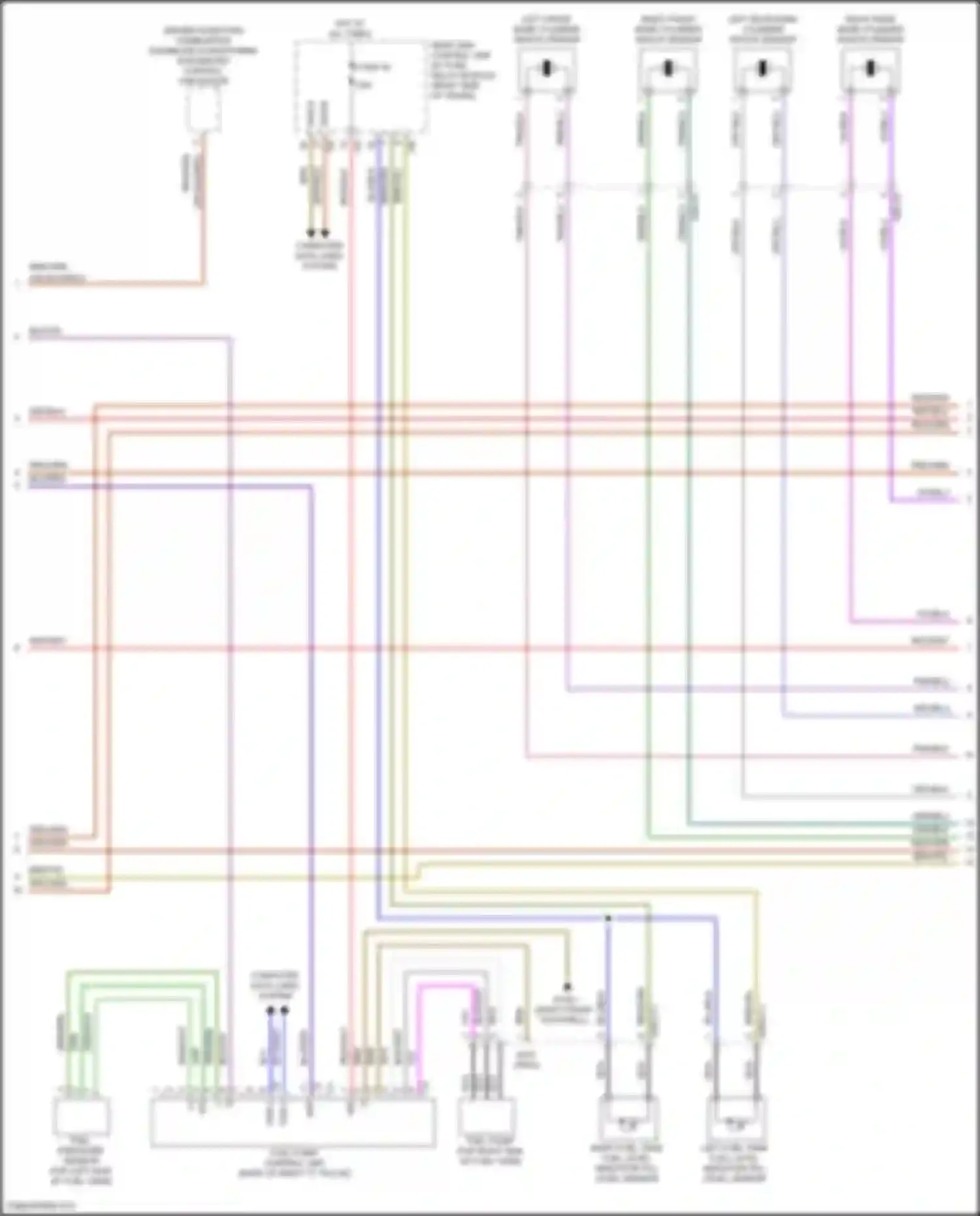 CLS-class AMG Mercedes-Benz C218/X218 (2010-2014): Wiring diagram engine performance 4.6l twin turbo (2 of 6)