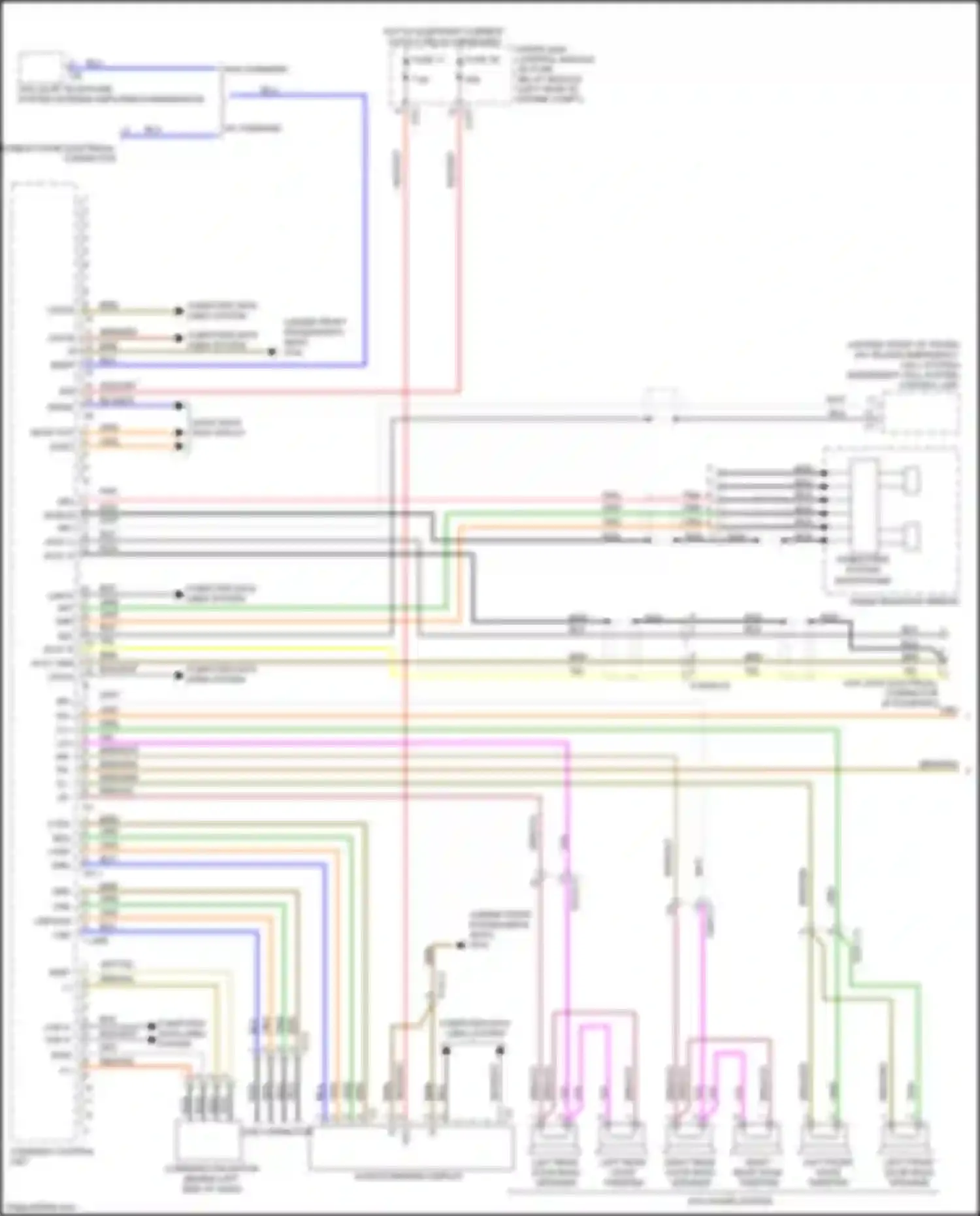 CLS-class AMG Mercedes-Benz C218/X218 (2010-2014): Comand actuation circuit (1 of 3)