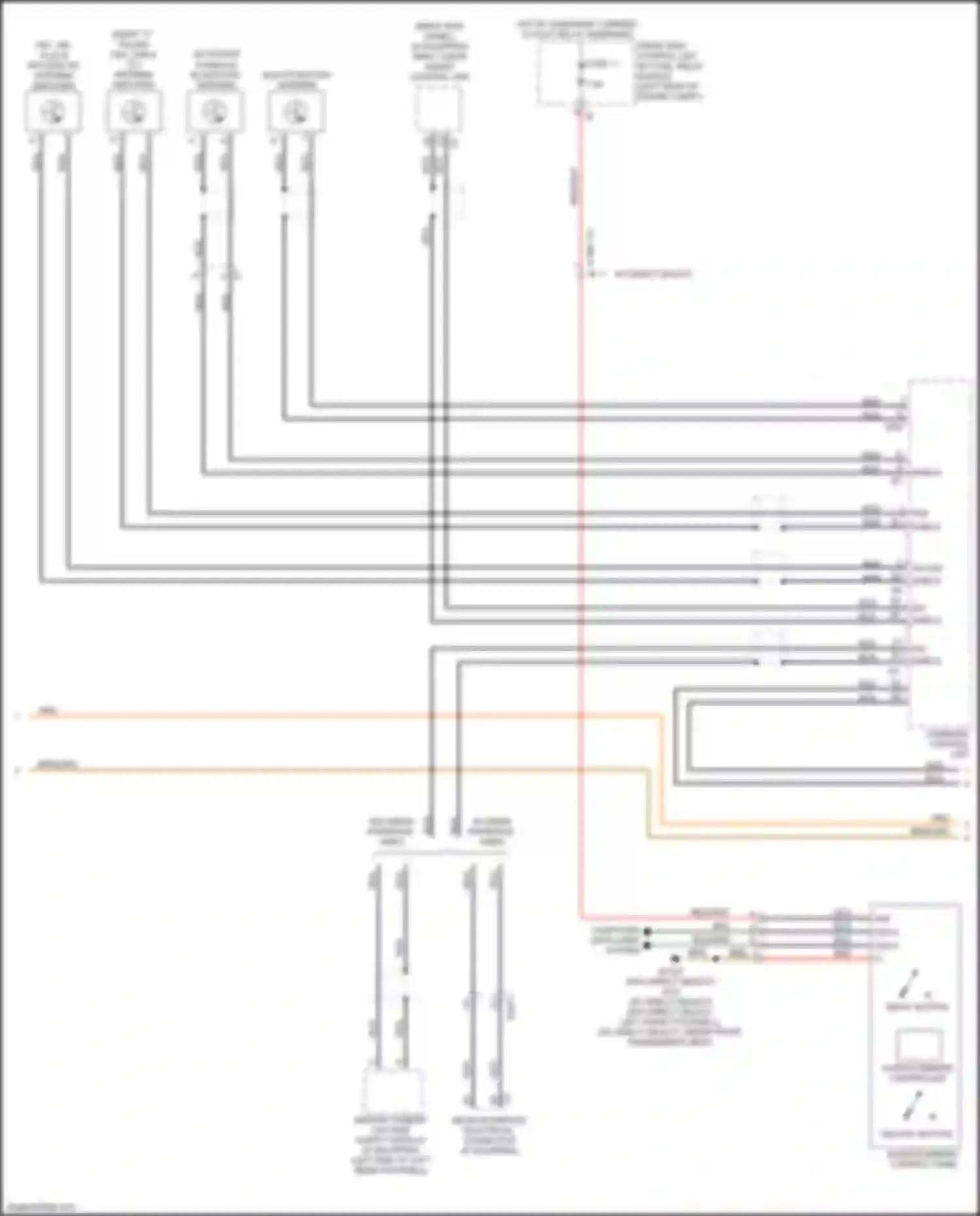 CLS-class AMG Mercedes-Benz C218/X218 (2010-2014): Comand actuation circuit (2 of 3)