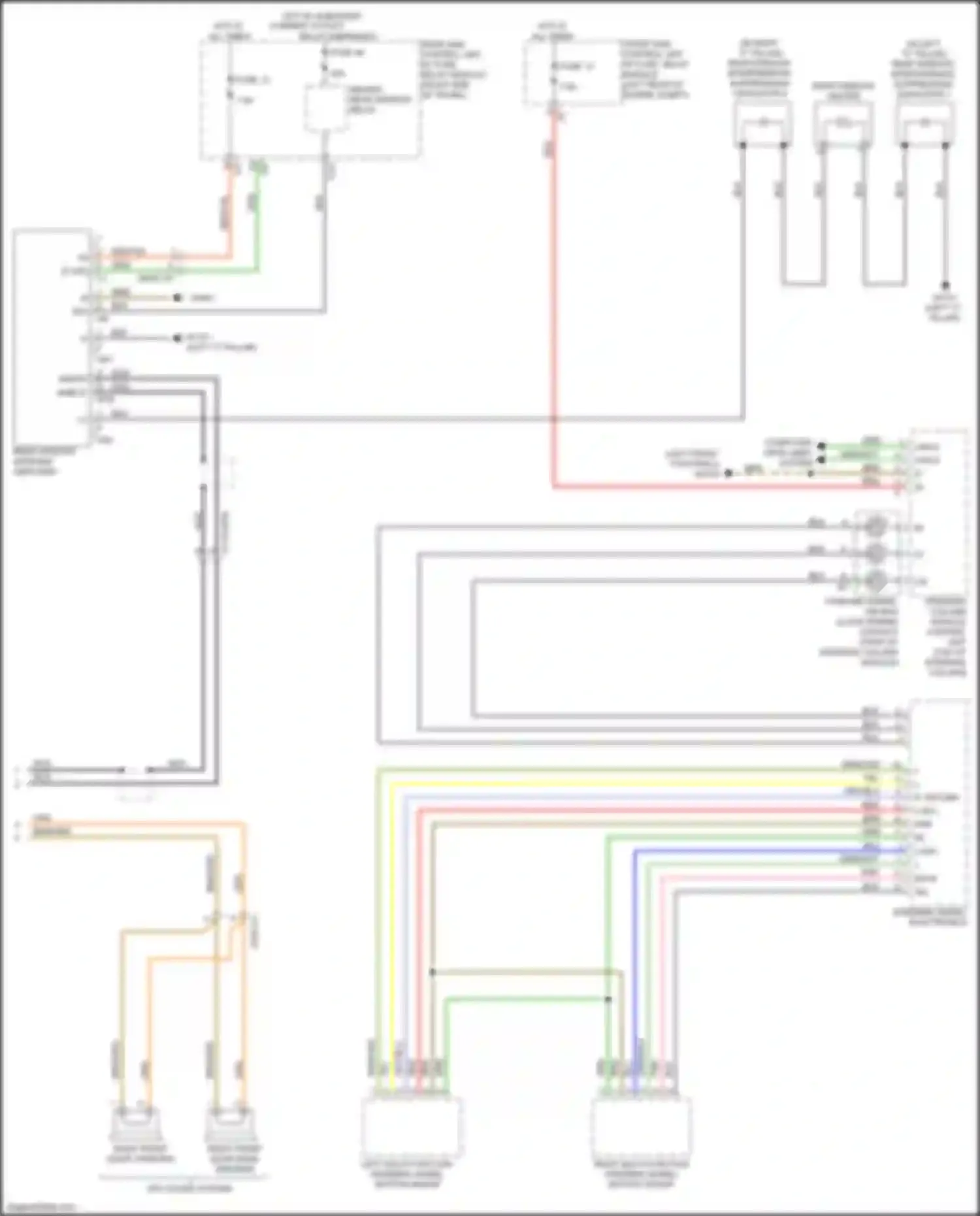 CLS-class AMG Mercedes-Benz C218/X218 (2010-2014): Comand actuation circuit (3 of 3)