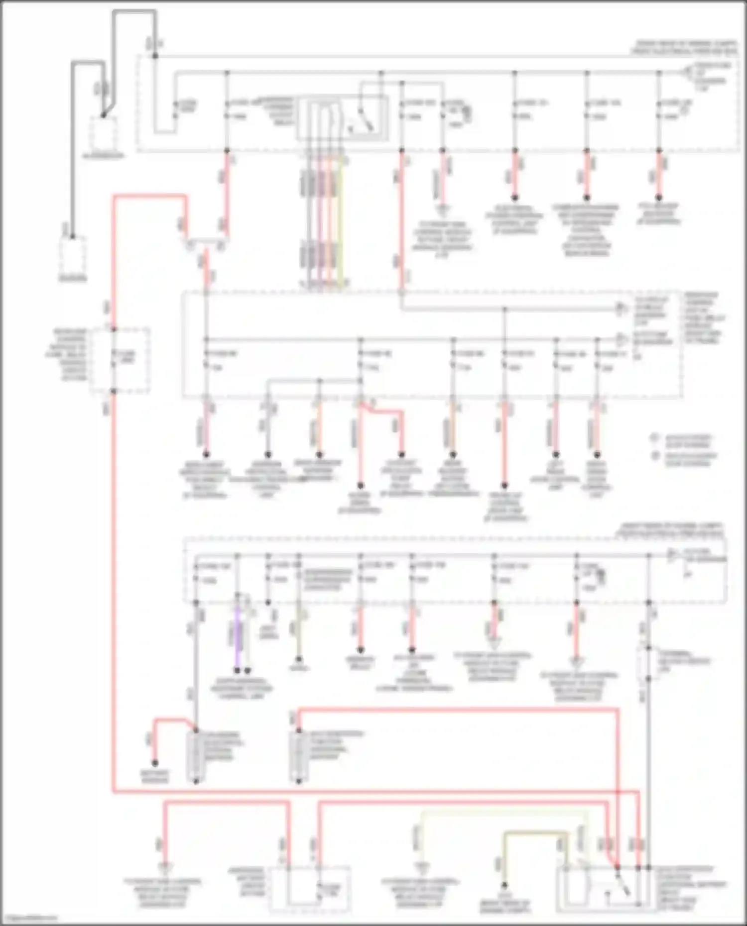CLS-class AMG Mercedes-Benz C218/X218 (2010-2014): Power distribution circuit (1 of 5)