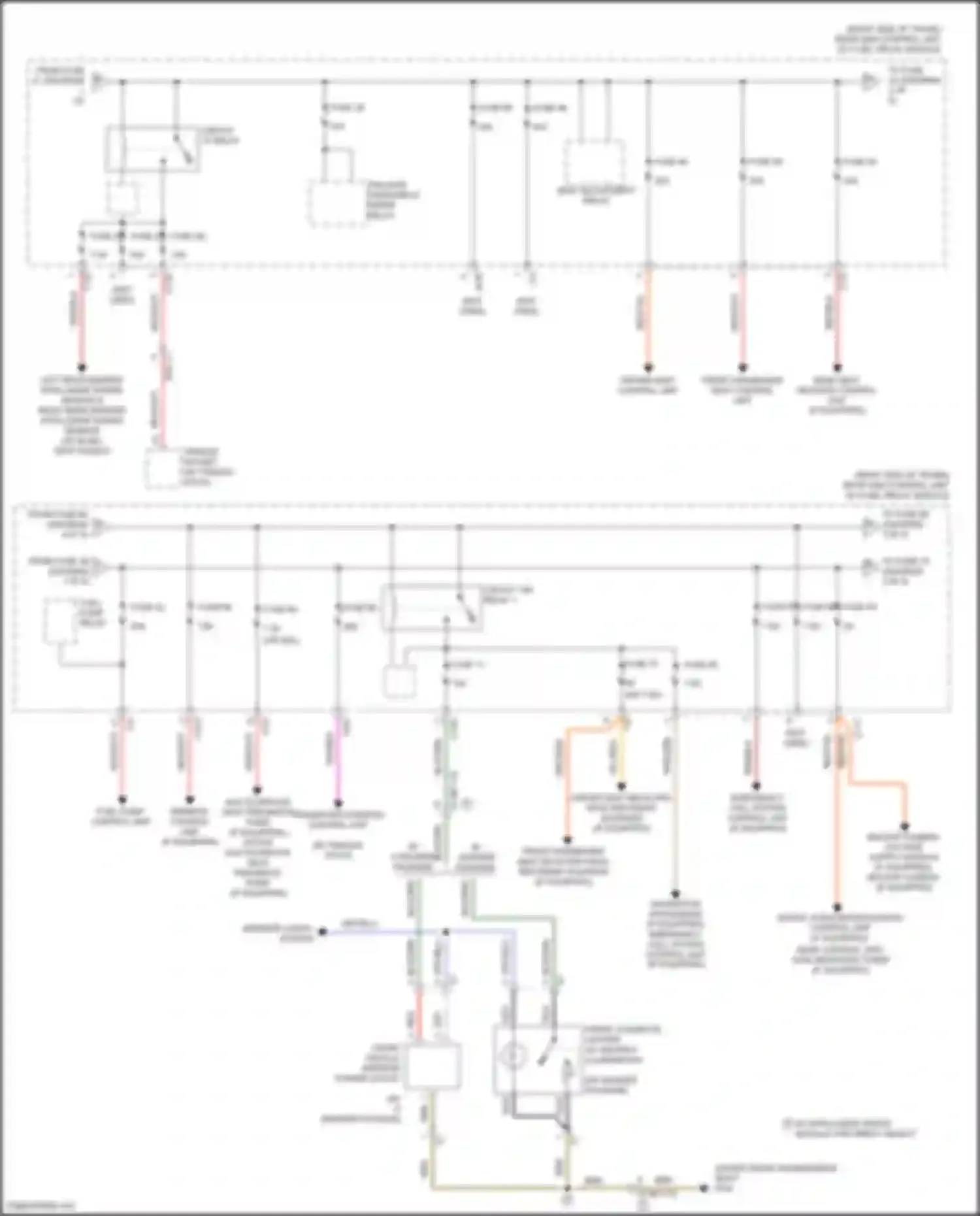 CLS-class AMG Mercedes-Benz C218/X218 (2010-2014): Power distribution circuit (2 of 5)