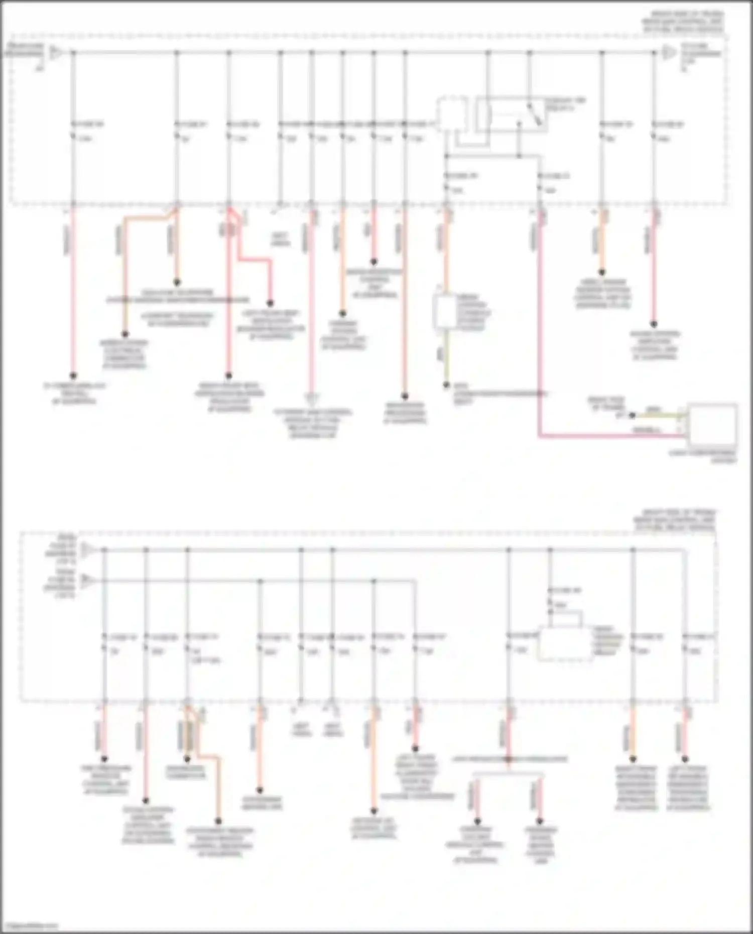 CLS-class AMG Mercedes-Benz C218/X218 (2010-2014): Power distribution circuit (3 of 5)