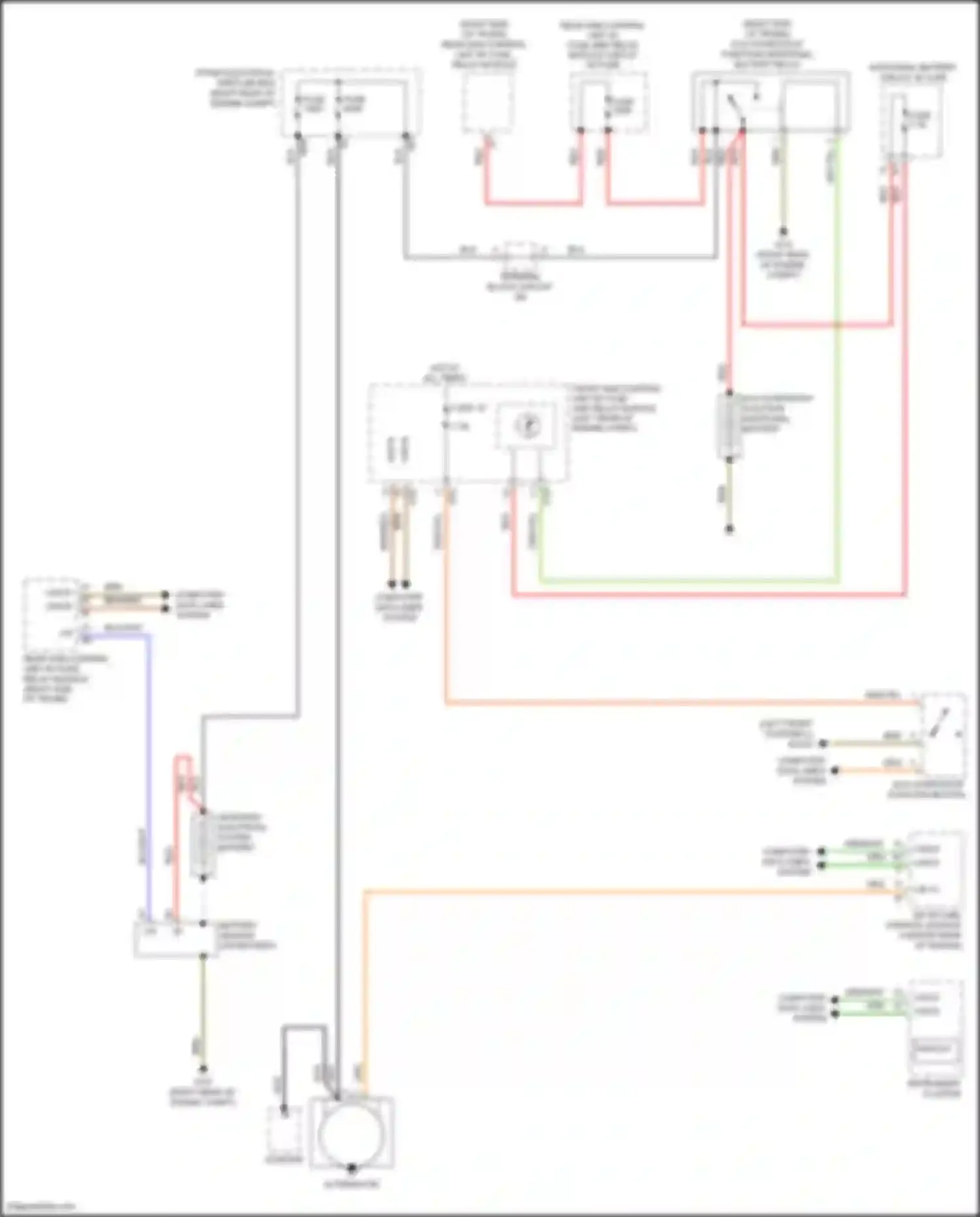 CLS-class AMG Mercedes-Benz C218/X218 (2010-2014): Charging circuit