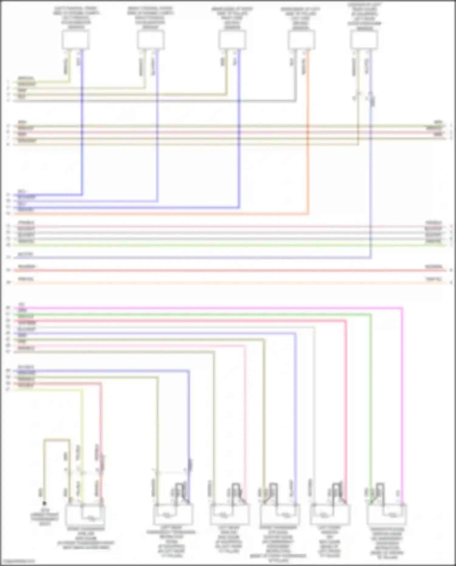 CLS-class AMG Mercedes-Benz C218/X218 (2010-2014): Supplemental restraint circuit (3 of 4)