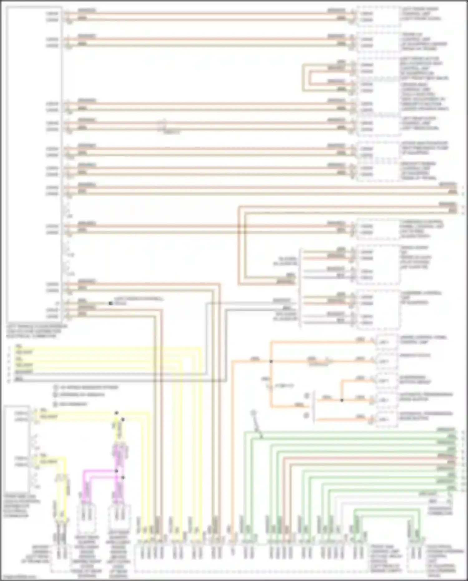 Wiring diagram diagnostic connector for Mercedes-Benz CLS-class AMG C218/X218 (2010-2014) (2 of 3)